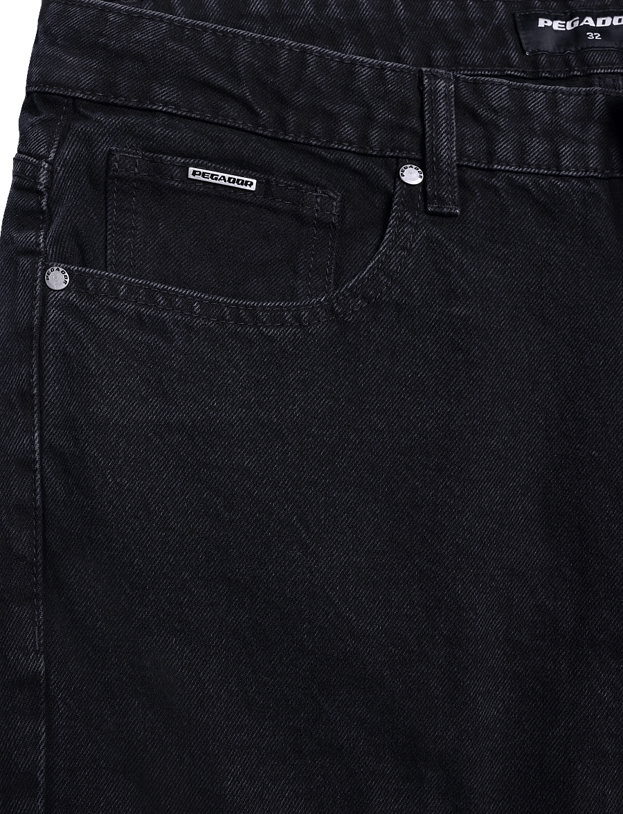 Pegador - BAURES STRAIGHT JEANS - normale jeans - washed black - 2