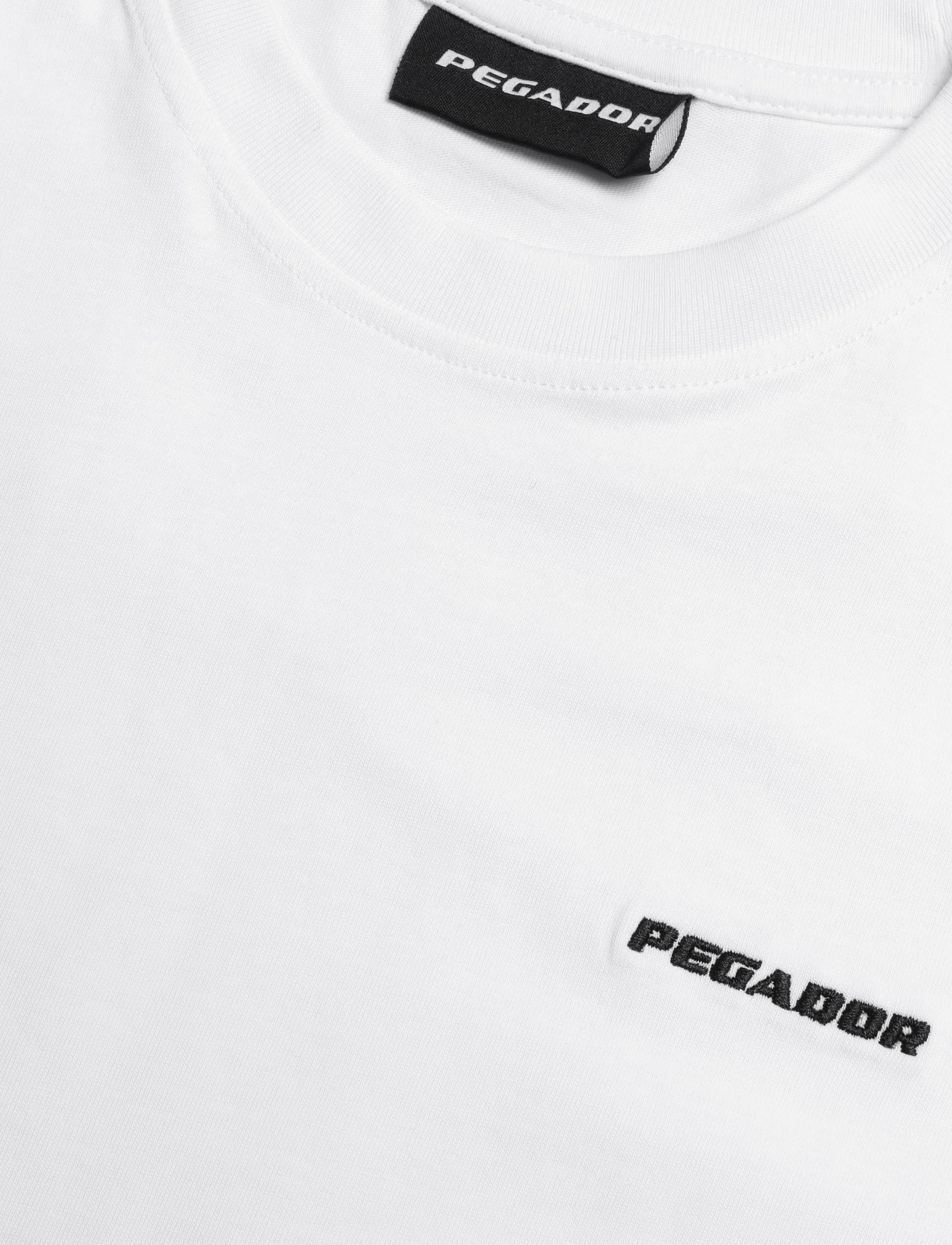 Pegador - Logo Slim Tee - kurzärmelige t-shirts - white black - 2