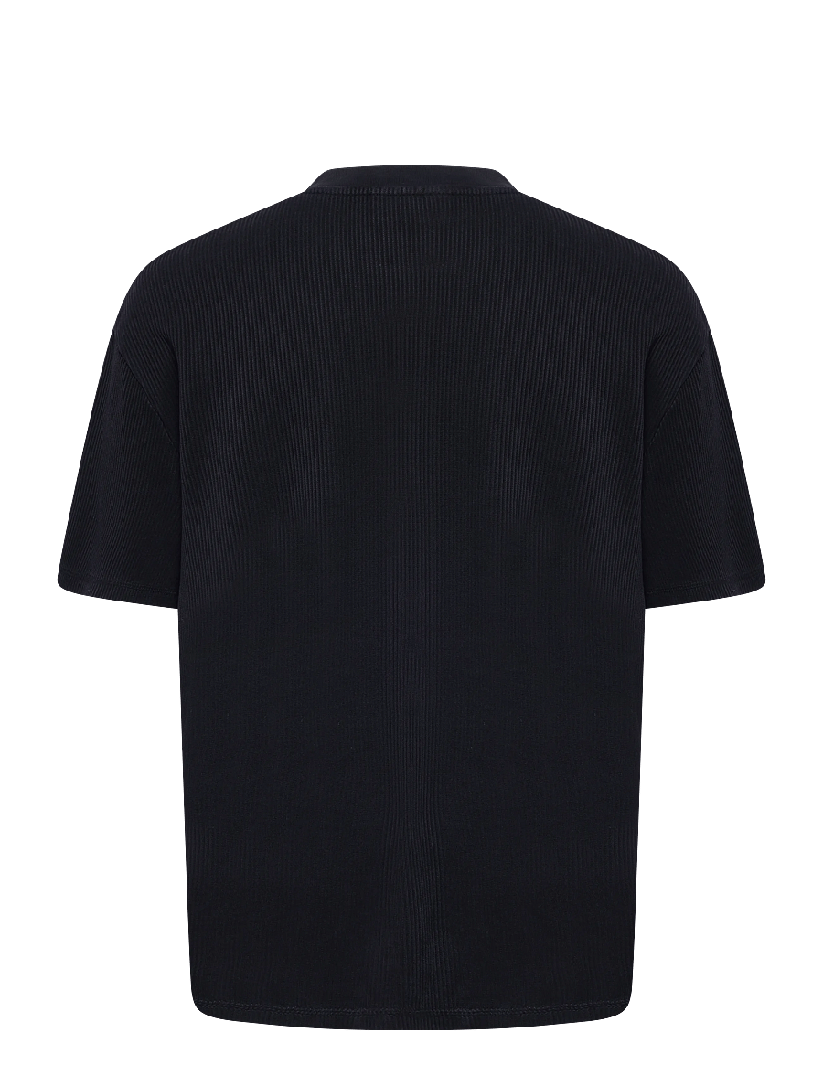 Pegador - Signar Oversized Rib Tee - kurzärmelige t-shirts - vintage black white - 1