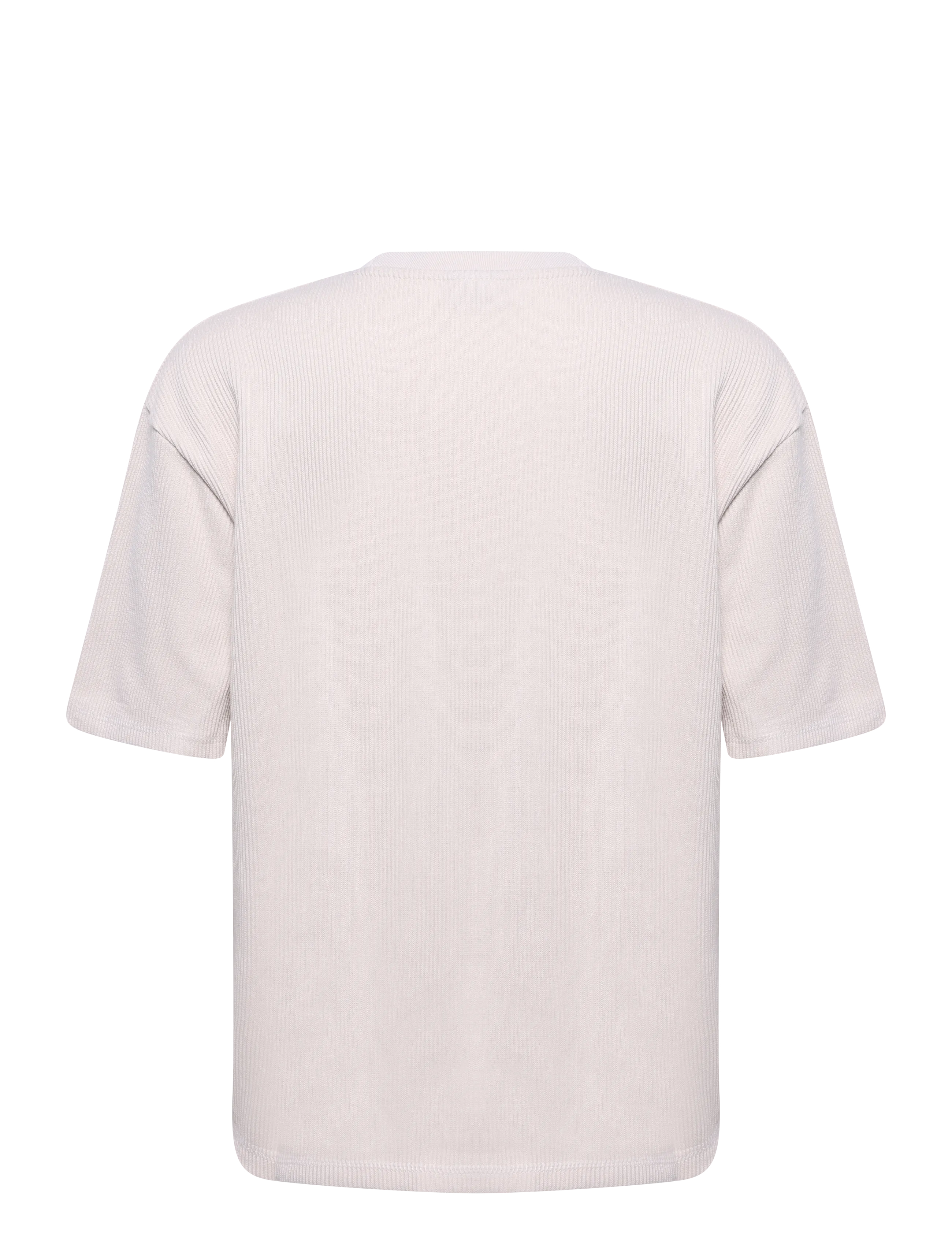 Pegador - Signar Oversized Rib Tee - kurzärmelige t-shirts - washed cream - 1