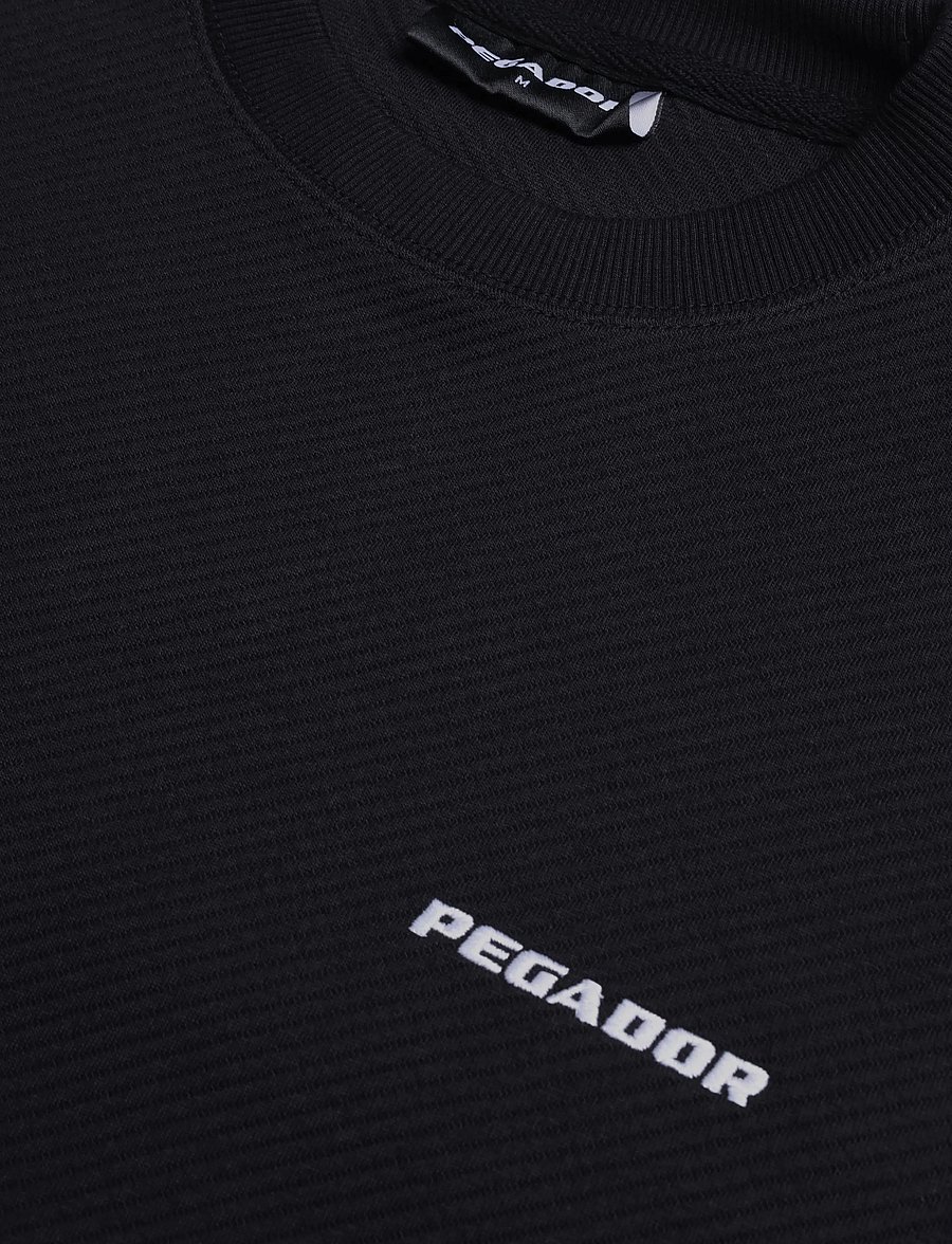 Pegador - Tate Structured Oversized Sweater - sweatshirts - washed black - 2
