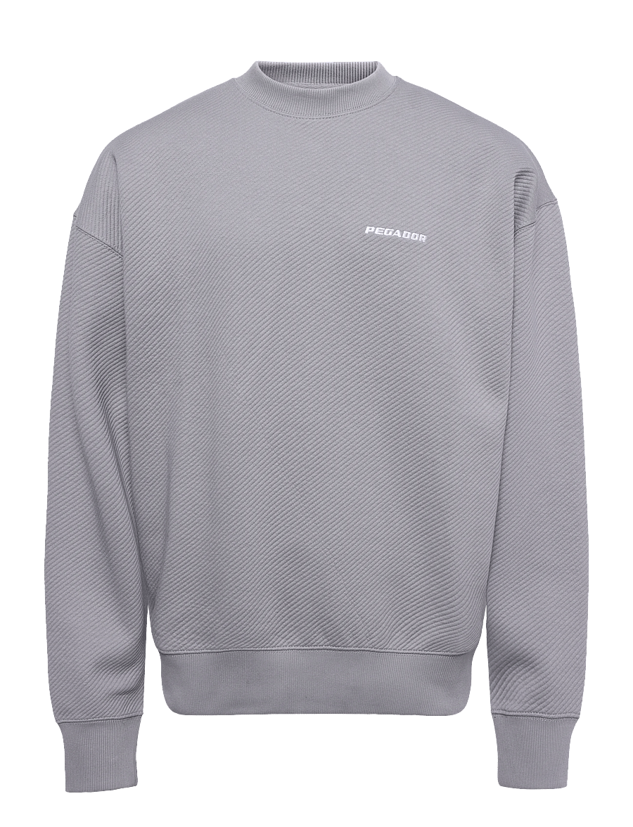 Pegador - Tate Structured Oversized Sweater - sweatshirts - washed grey - 0