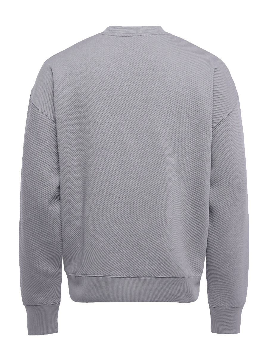 Pegador - Tate Structured Oversized Sweater - sweatshirts - washed grey - 1