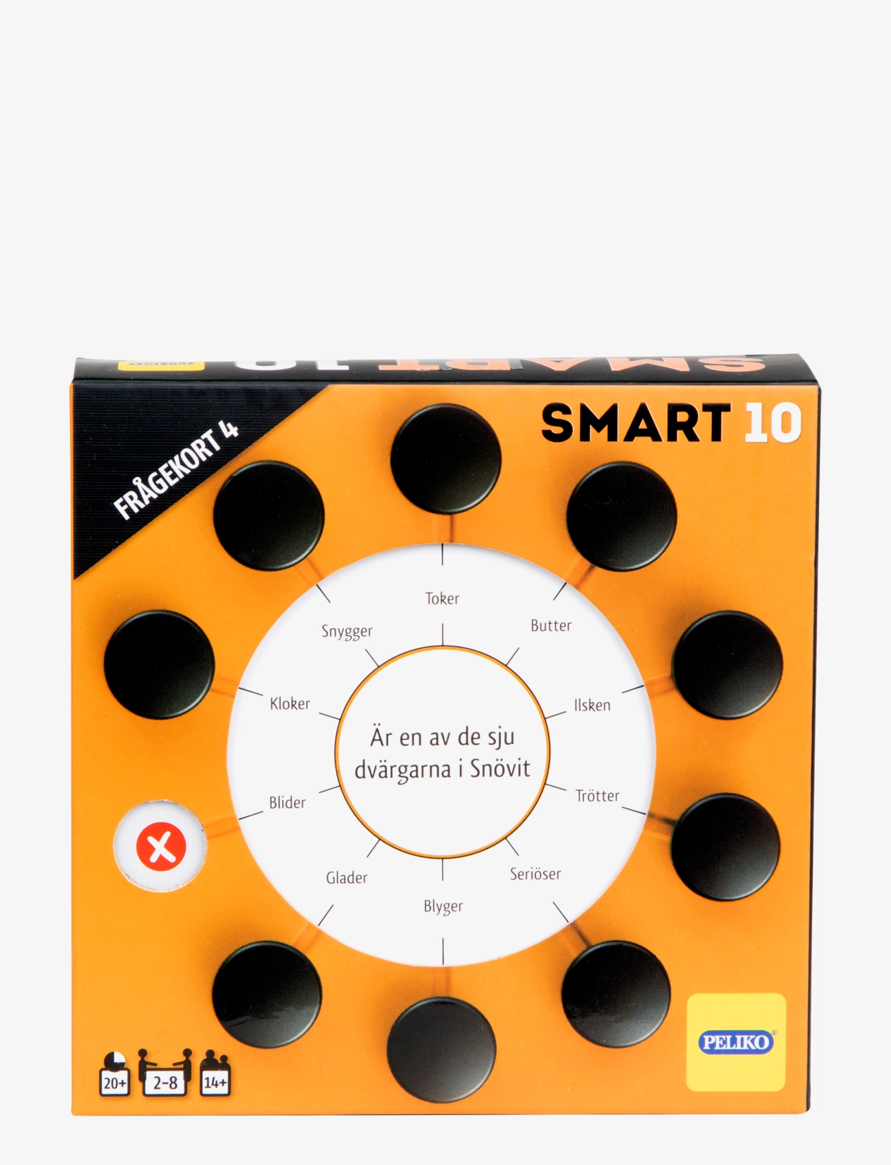 Peliko Smart10 Questions 4 Se, Børn, Board Spil, Sort, Str: ONE SIZE No Length