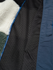 Penfield - P Bear Colour Block Borg Zip Thru Jacket - mid layer jackets - laurel wreath - 3