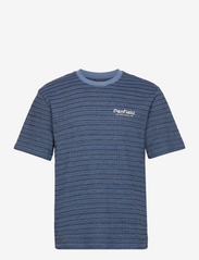 Textured Stripe T-Shirt - RIVIERA