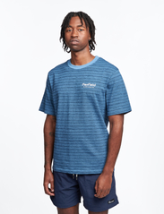 Penfield - Textured Stripe T-Shirt - kortermede t-skjorter - riviera - 0
