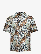 Hawaiian Print S/S Shirt - SURF SPRAY
