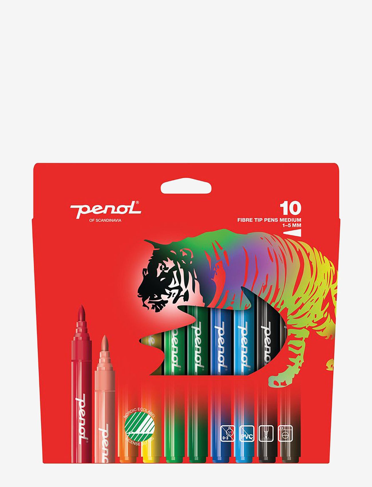 Penol - Color pen, medium, 10 pcs - multi coloured - 1