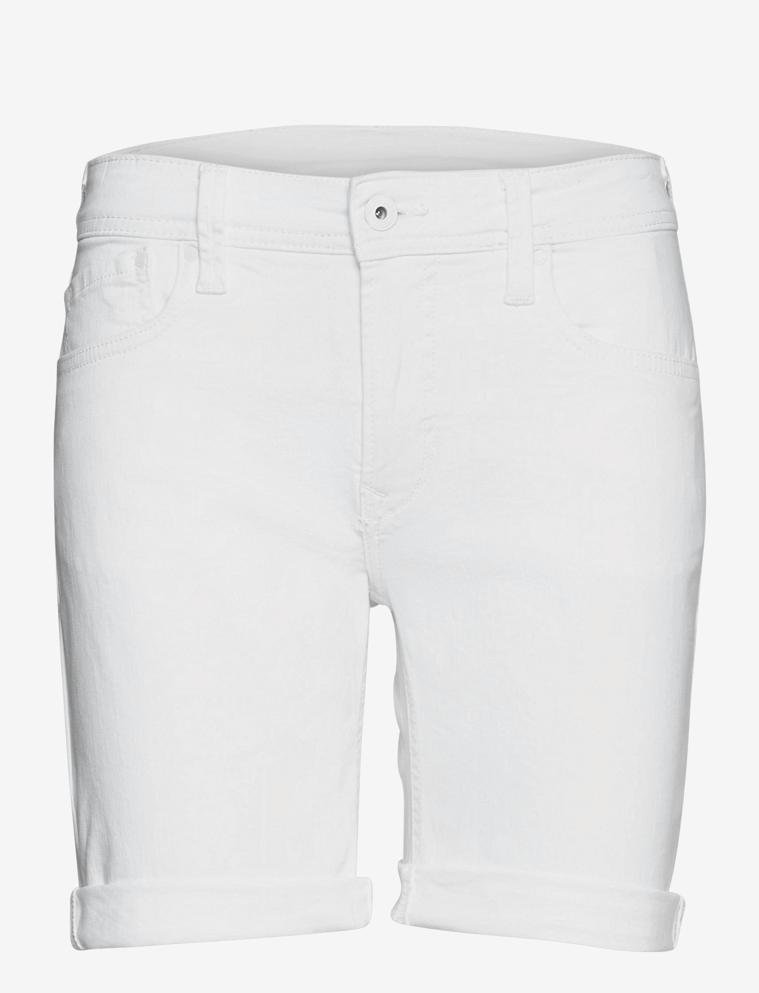 Pepe Jeans London POPPY - Jeansshorts - DENIM / white
