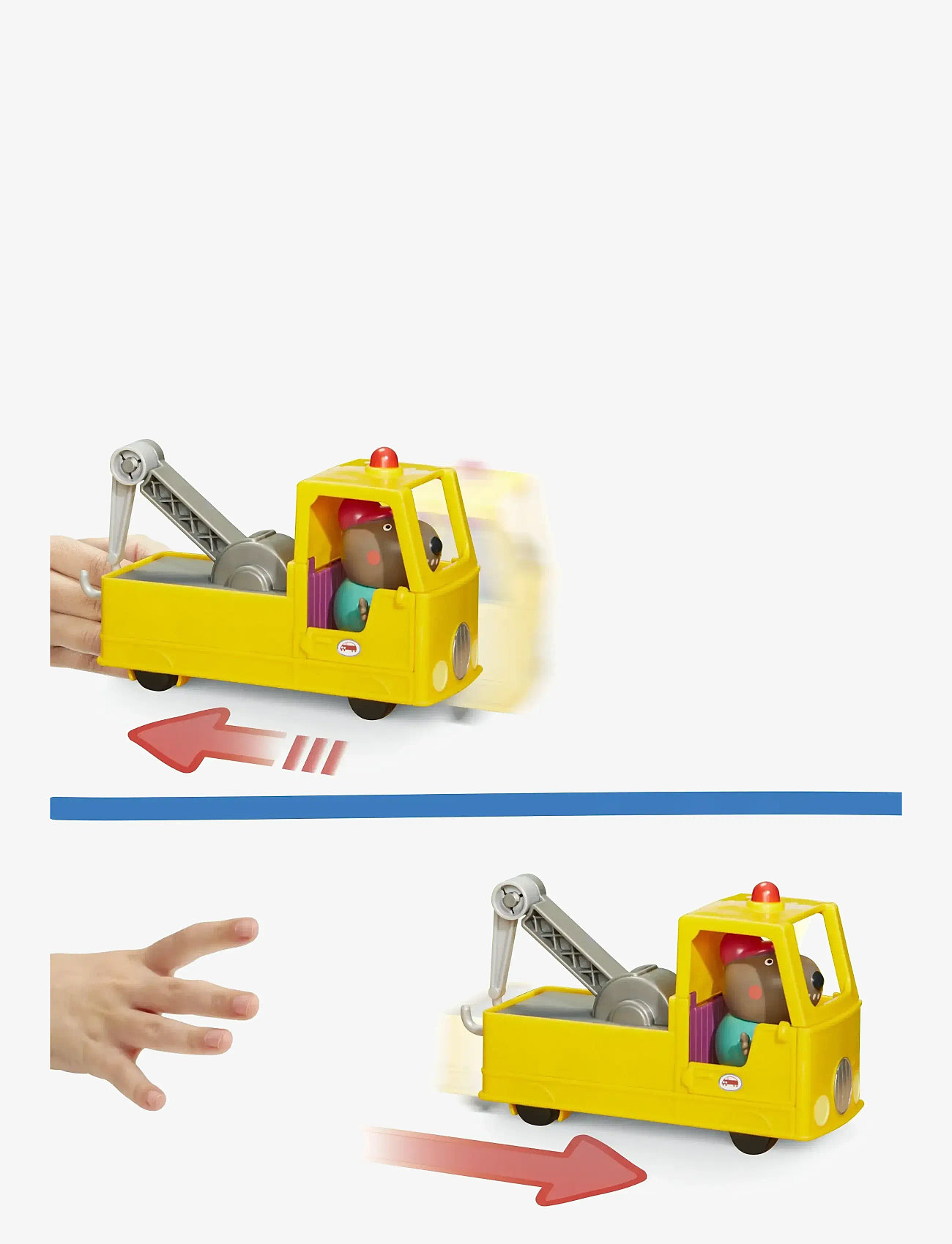Peppa Wutz - Greta Gris Granddad Dog's Tow Truck - spiel-sets - multicolor - 5