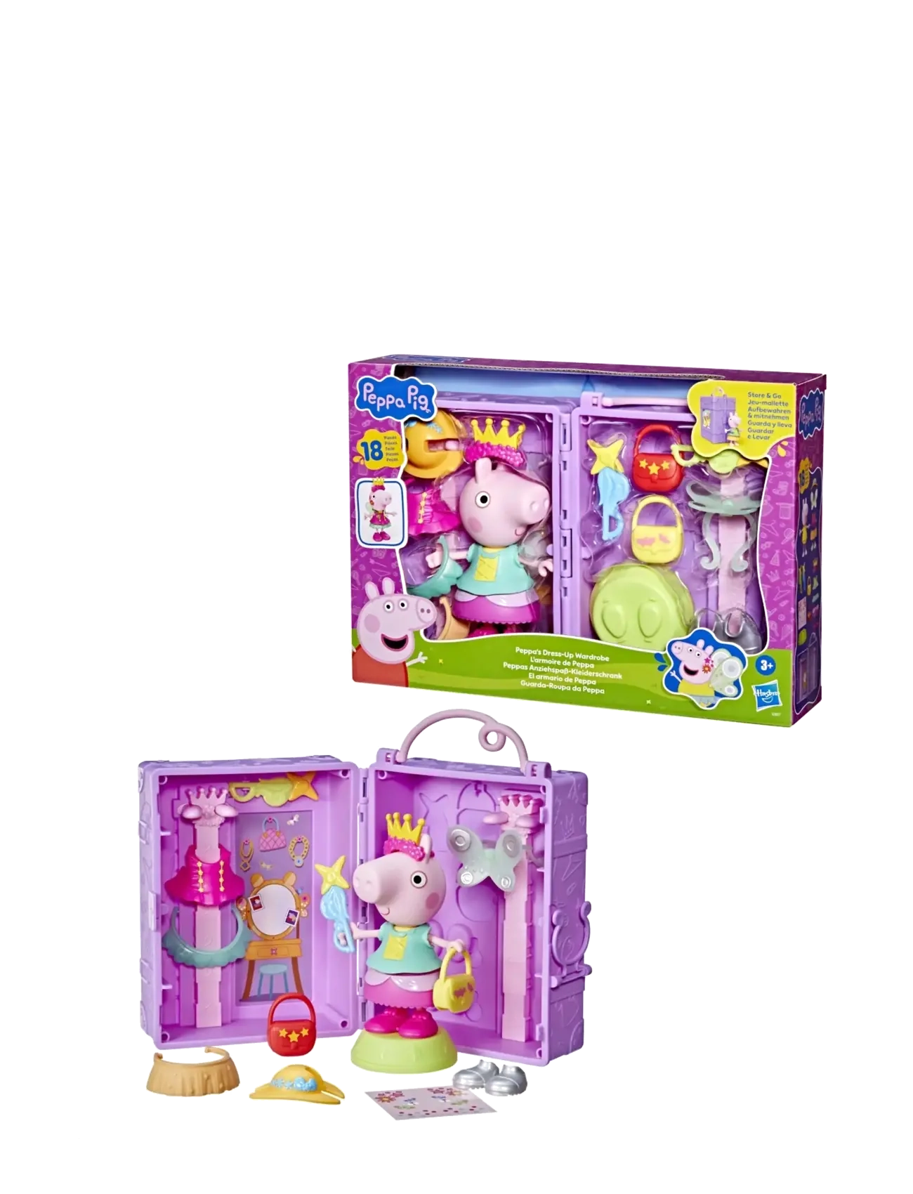 Greta gris - Greta Gris Peppa's Dress-Up Wardrobe - leksakssets & figurer - multicolor - 4