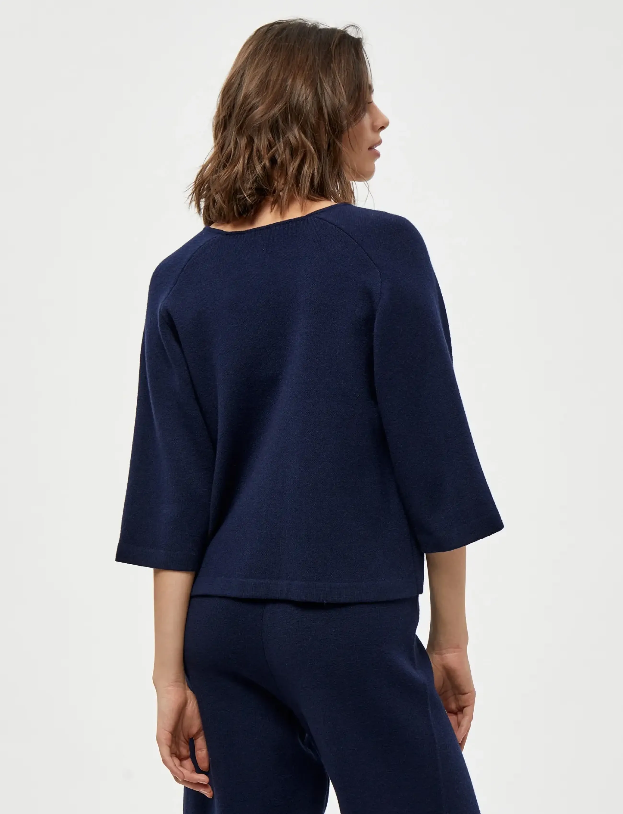 Peppercorn - Rosalia 3/4 Ærme Pullover - striktrøjer - black iris - 2