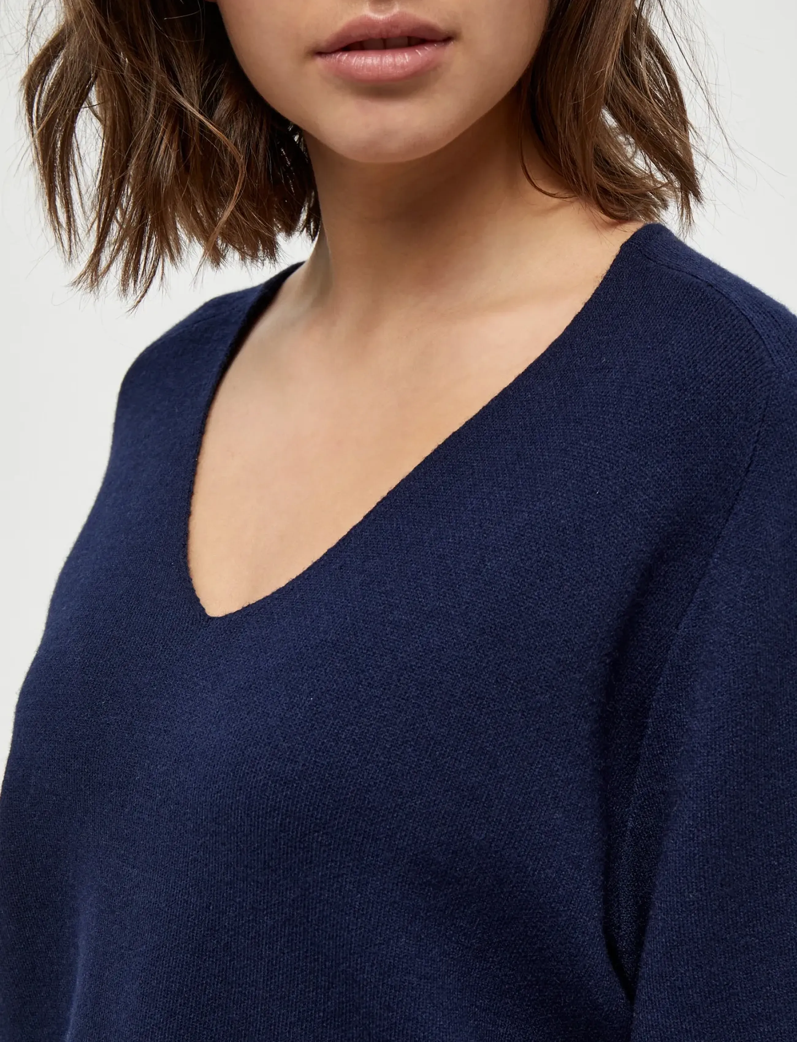 Peppercorn - Rosalia 3/4 Ærme Pullover - striktrøjer - black iris - 4