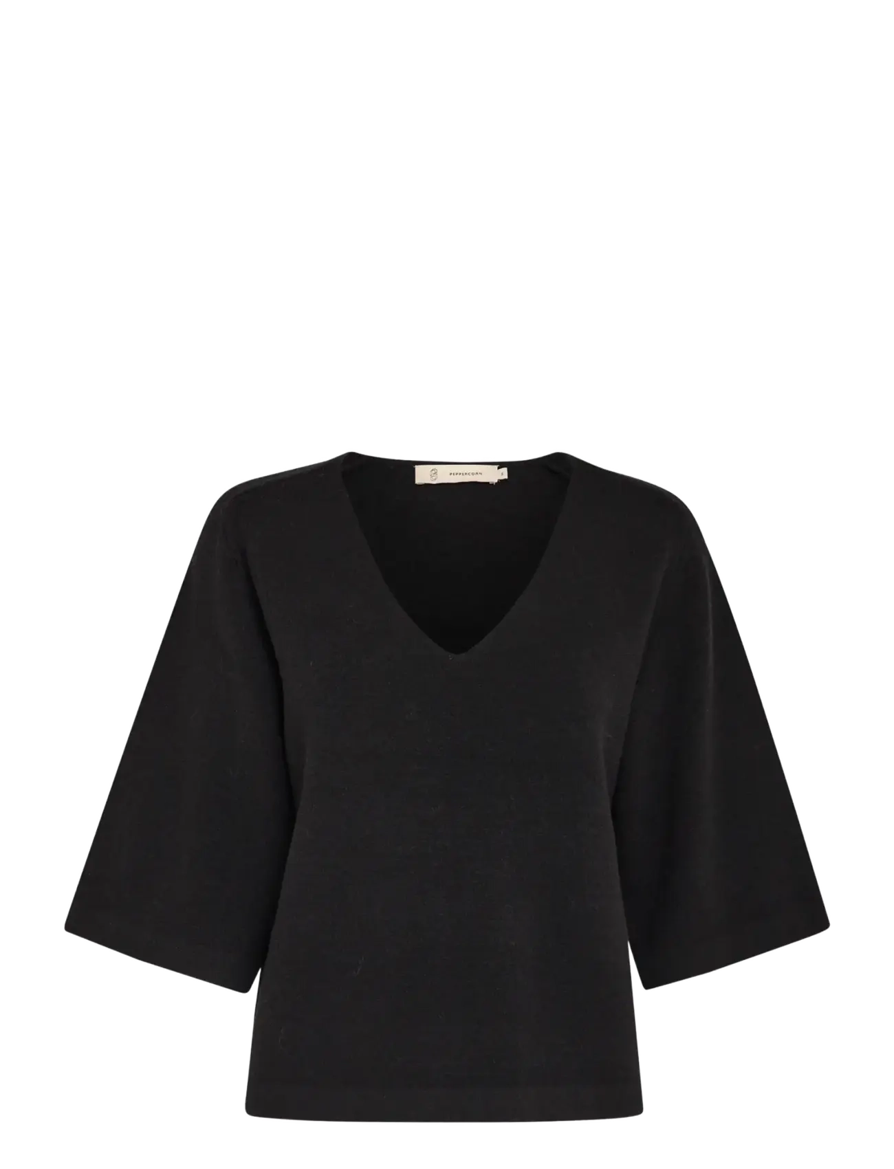 Peppercorn Rosalia 3/4 Ærme Pullover - Pullover - SORT / black