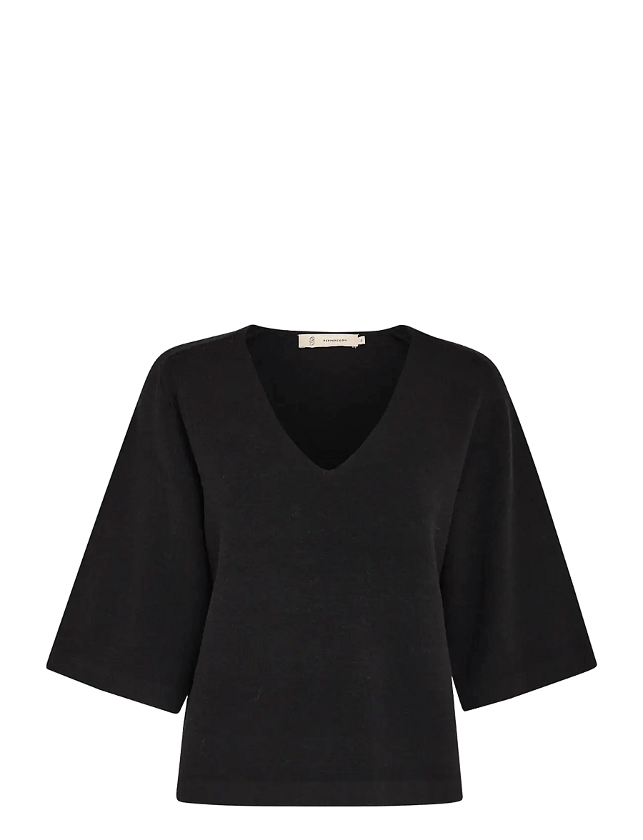 Peppercorn - Rosalia 3/4 Ærme Pullover - pullover - sort - 1