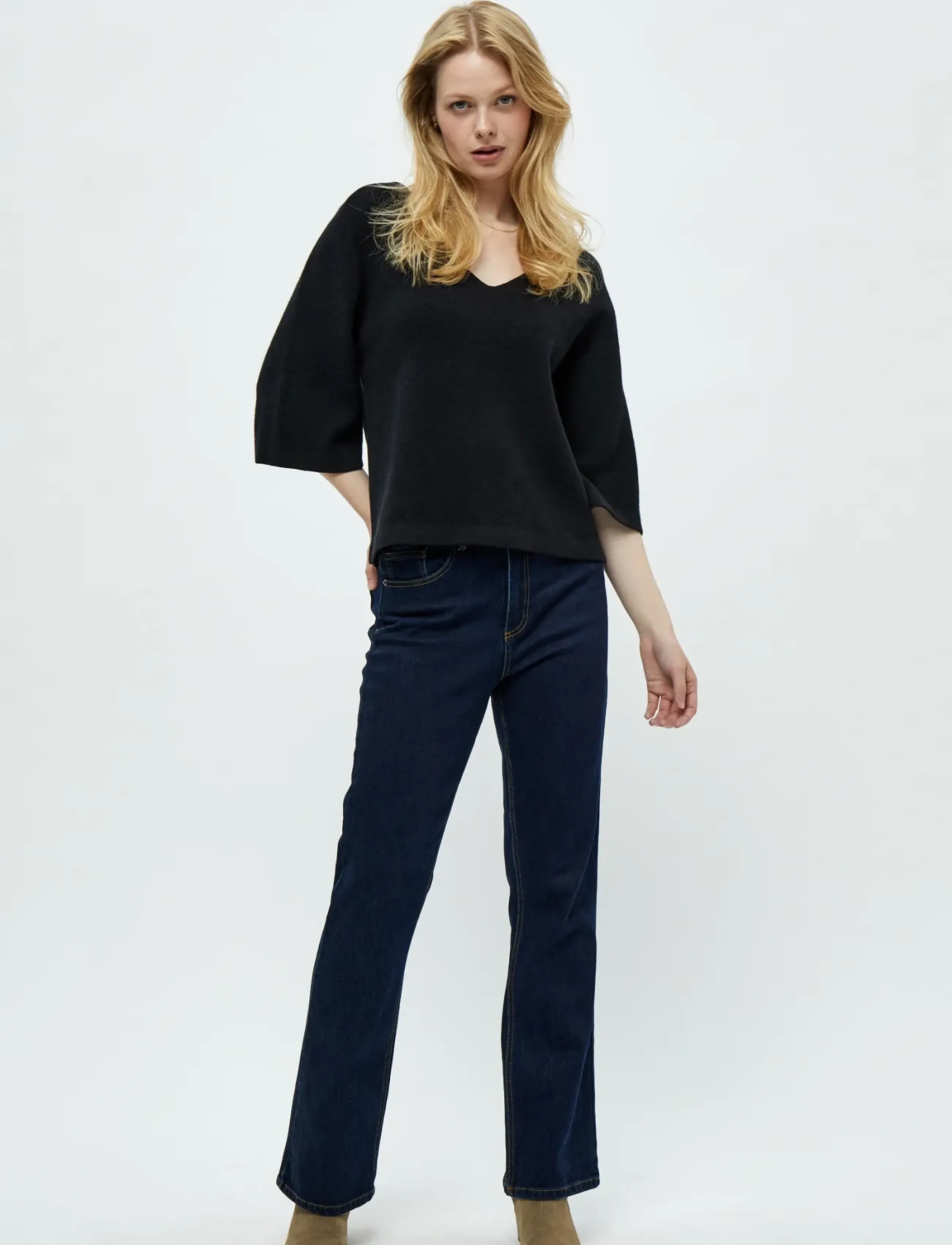 Peppercorn - Rosalia 3/4 Ærme Pullover - pullover - sort - 3