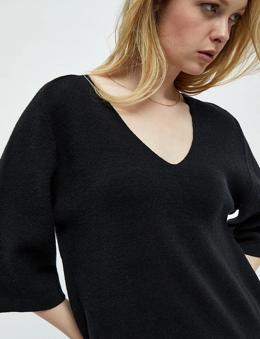 Peppercorn - Rosalia 3/4 Ærme Pullover - pullover - sort - 4