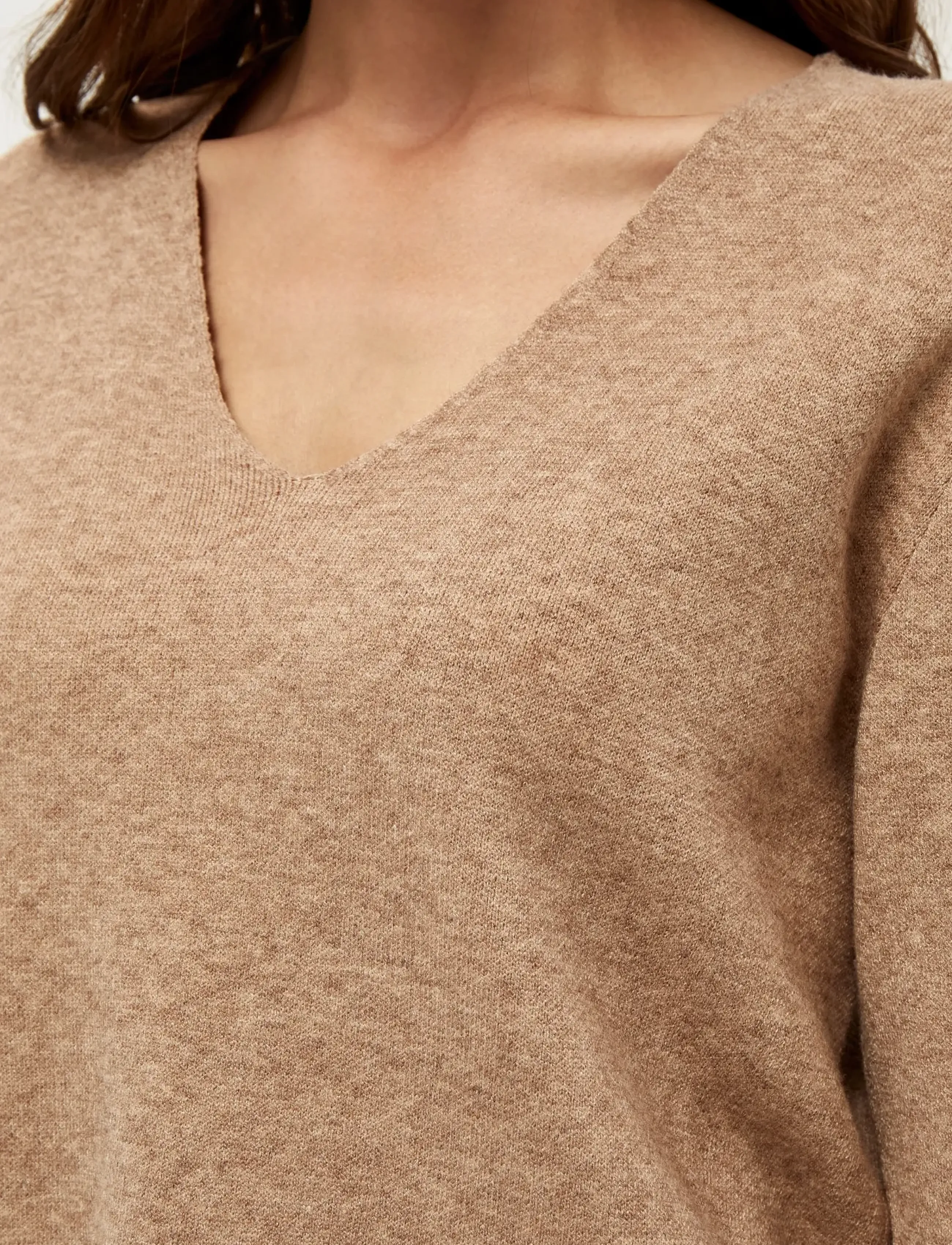 Peppercorn - Rosalia 3/4 Ærme Pullover - pullover - warm sand melange - 3