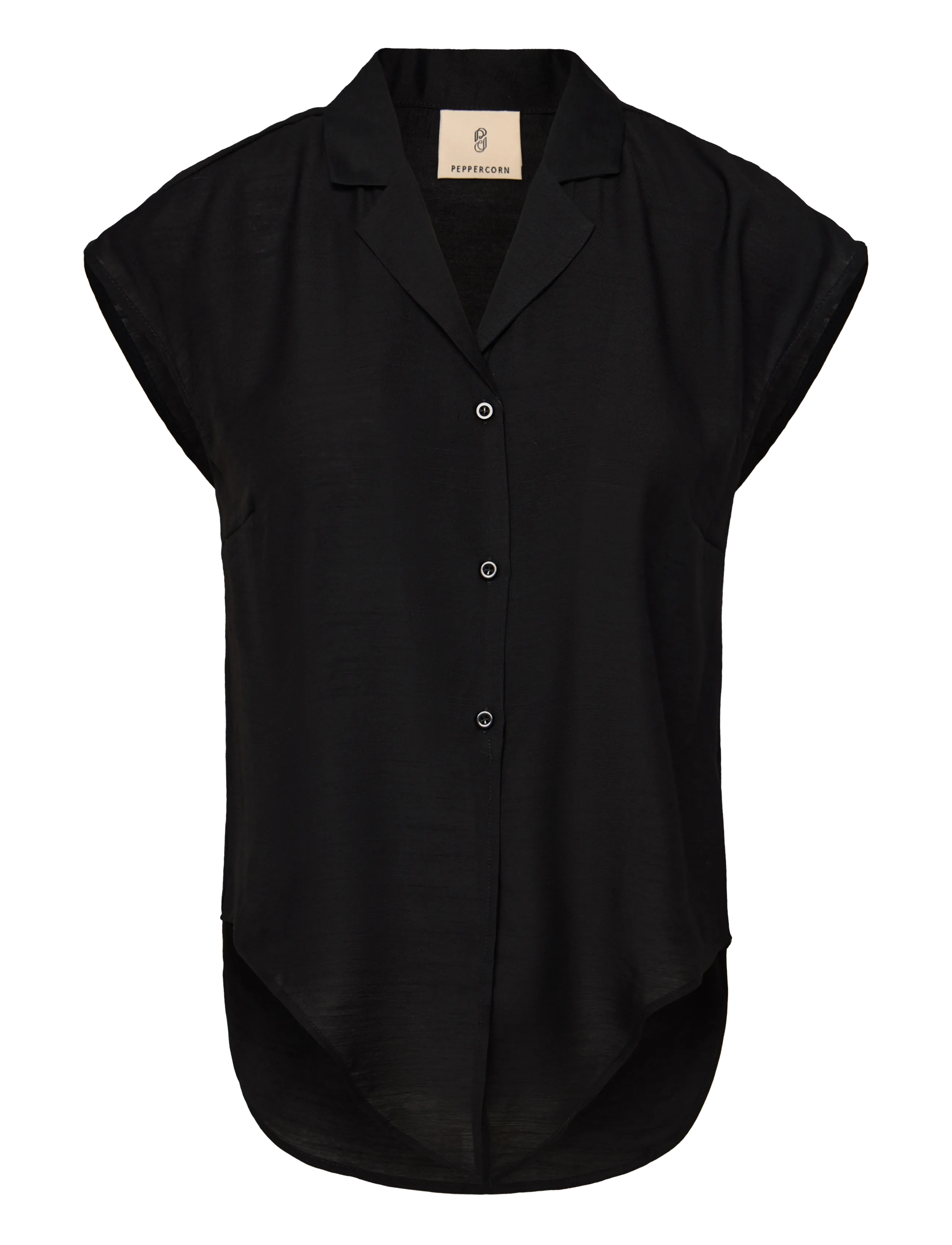 Peppercorn PCNaline Sleeveless Shirt - Skjortor - SORT / black
