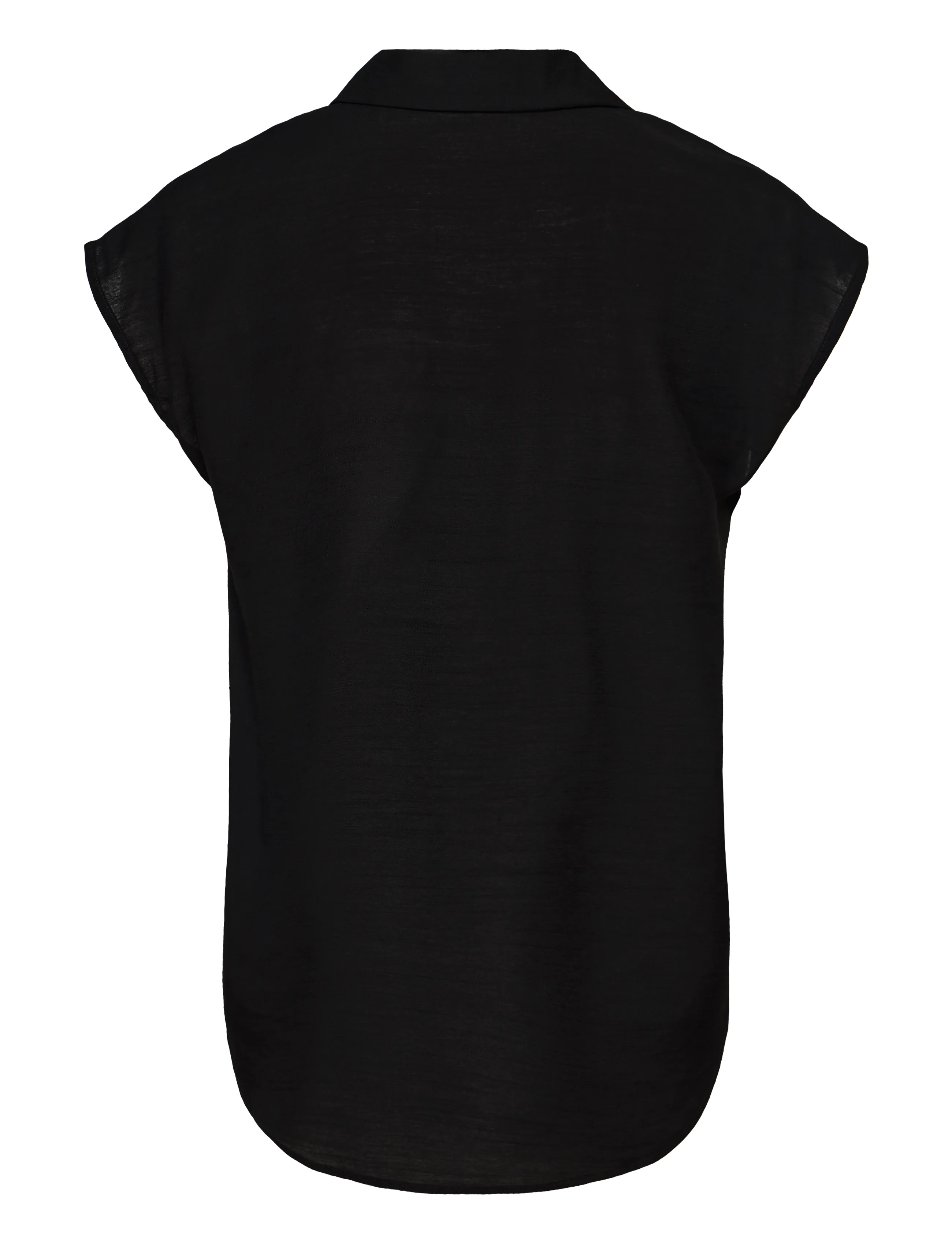 Peppercorn - PCNaline Sleeveless Shirt - lühikeste varrukatega särgid - sort - 1