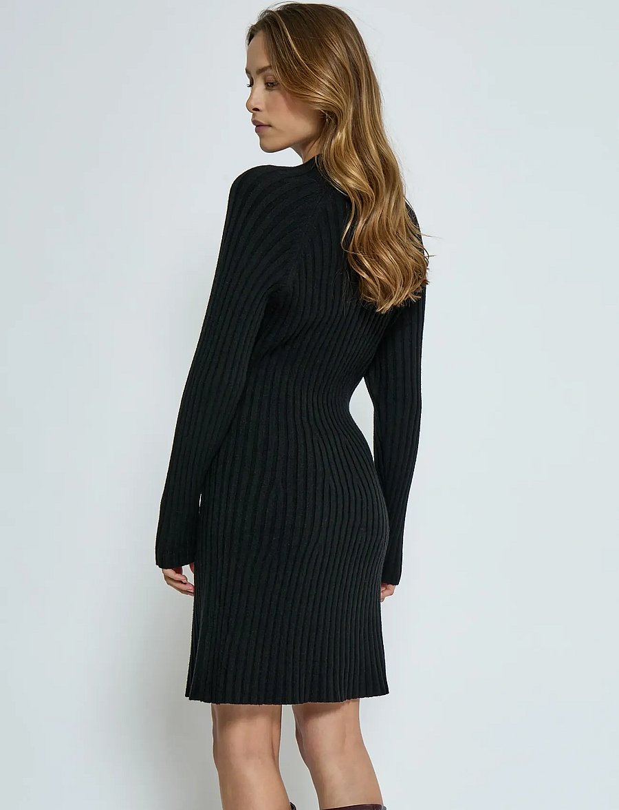 Peppercorn - PCAnna Rib Over Knee Dress - sort - 2
