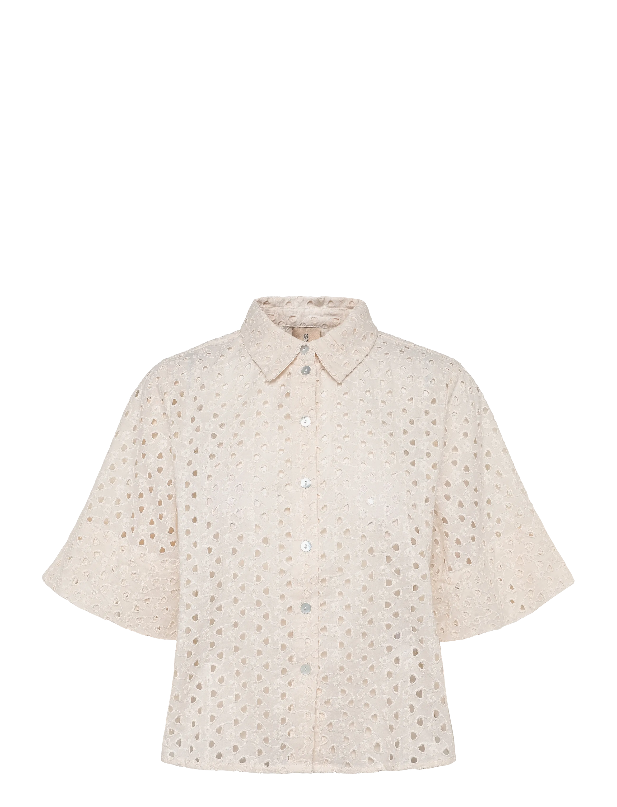 Peppercorn PCHaze Shirt - Crop topit - GARDENIA / cream