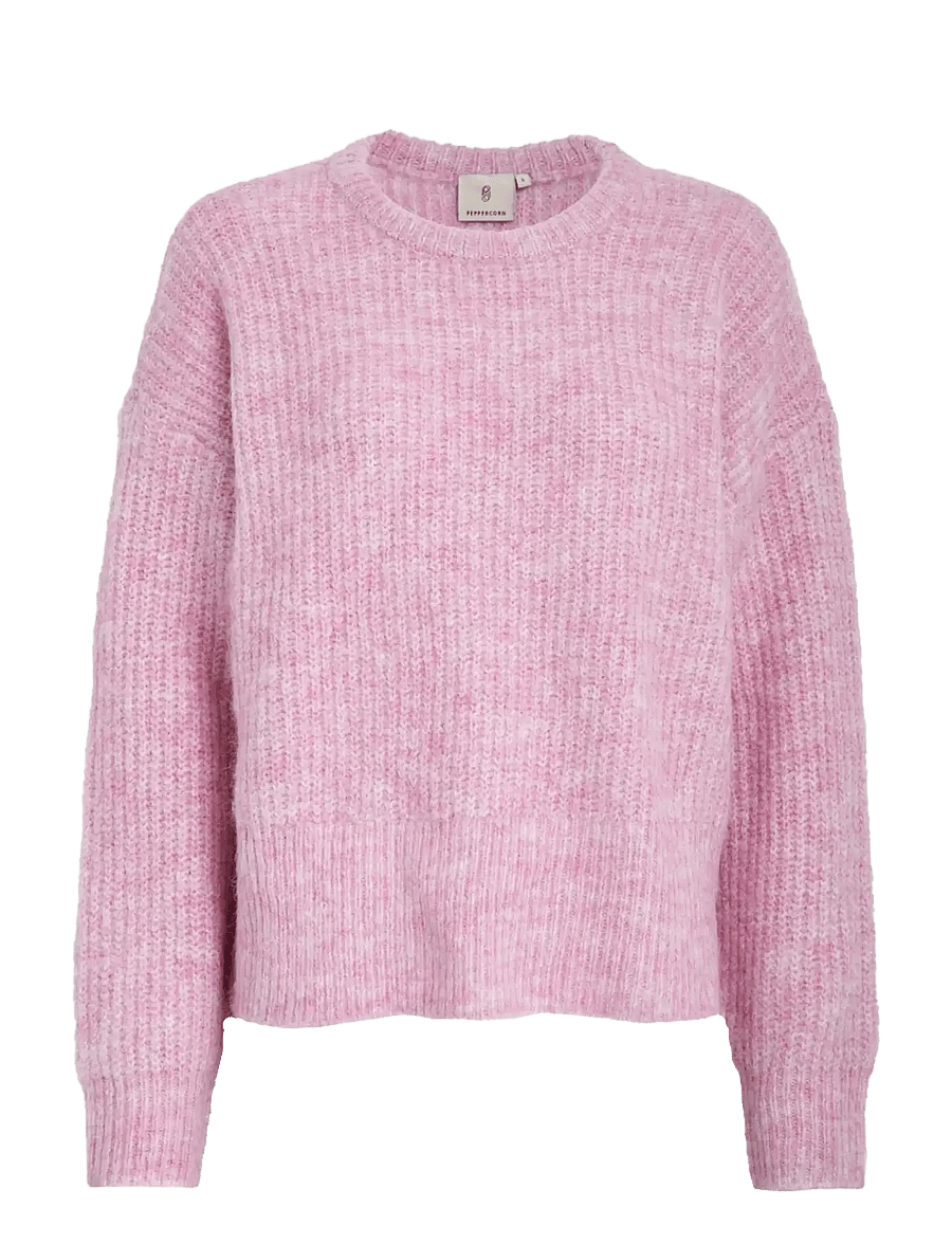 Peppercorn - PCJessa GRS RWS Knit Pullover - striktrøjer - moonlite mauve pink - 1