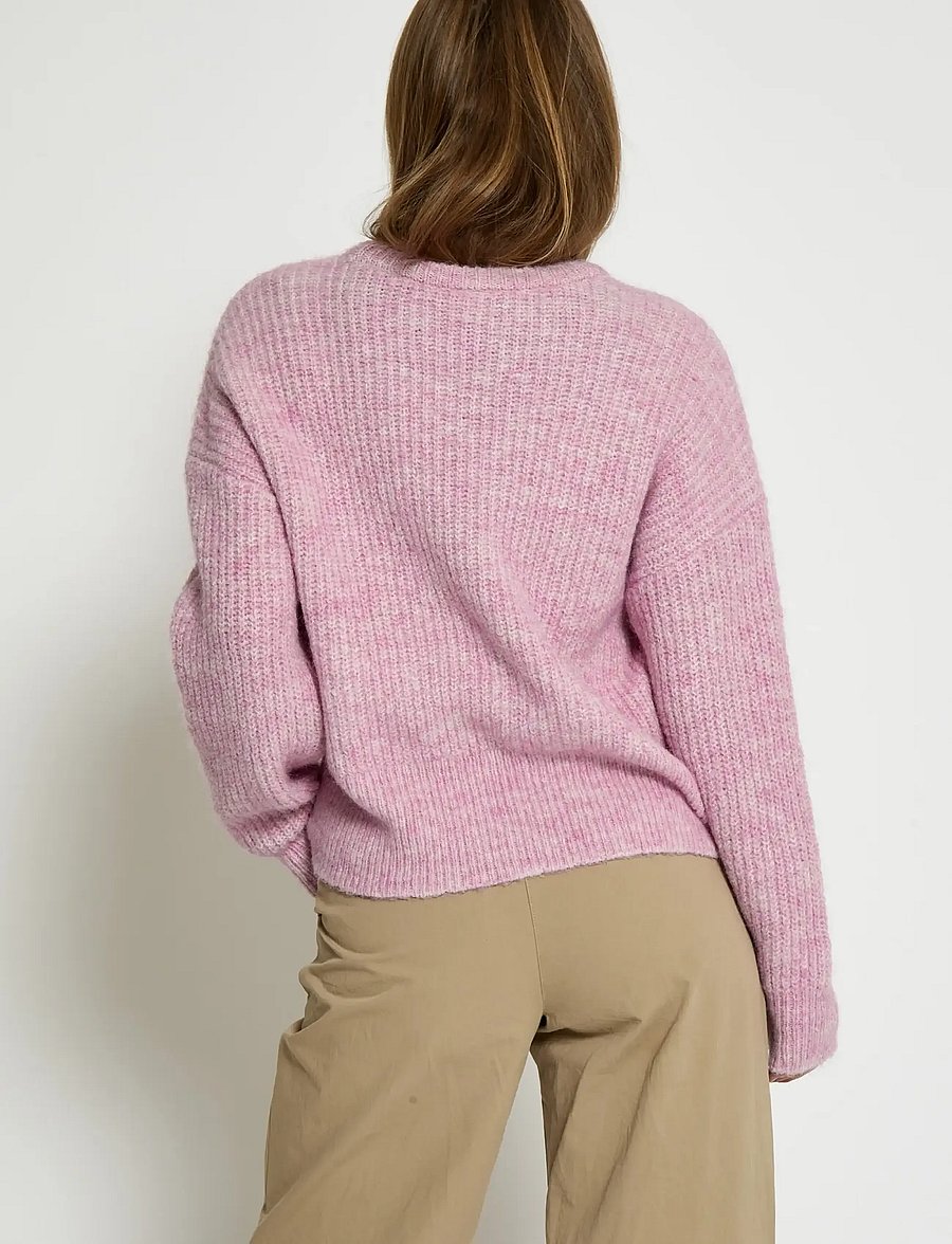 Peppercorn - PCJessa GRS RWS Knit Pullover - striktrøjer - moonlite mauve pink - 2