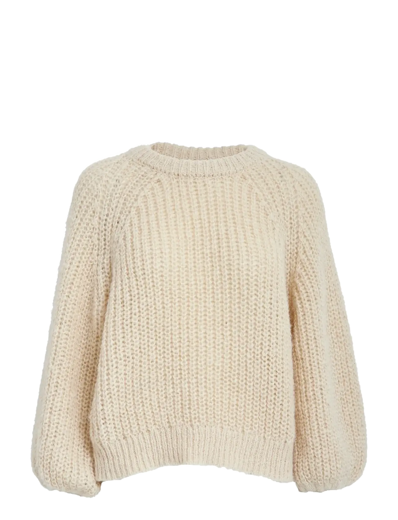 Peppercorn PCJette GRS Knit Pullover - Stickat - FOG SAND / cream