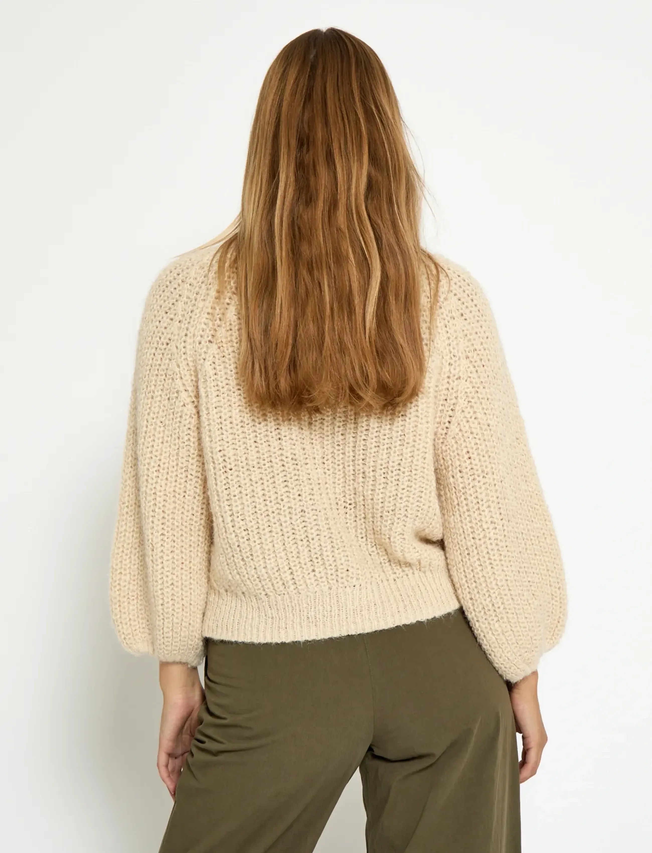 Peppercorn - PCJette GRS Knit Pullover - fog sand - 2