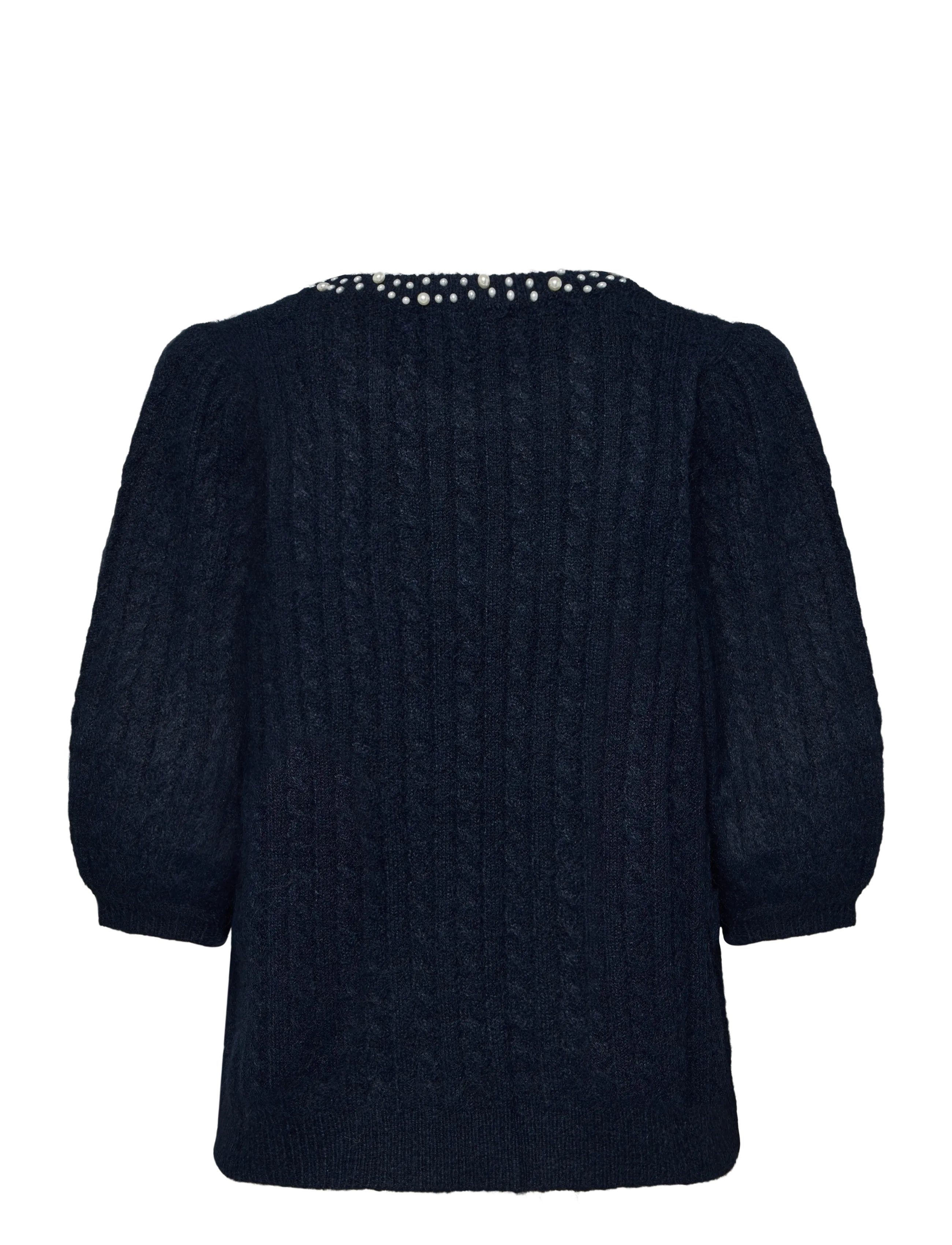 Peppercorn - PCKira Knit Blouse - tröjor - black iris - 1