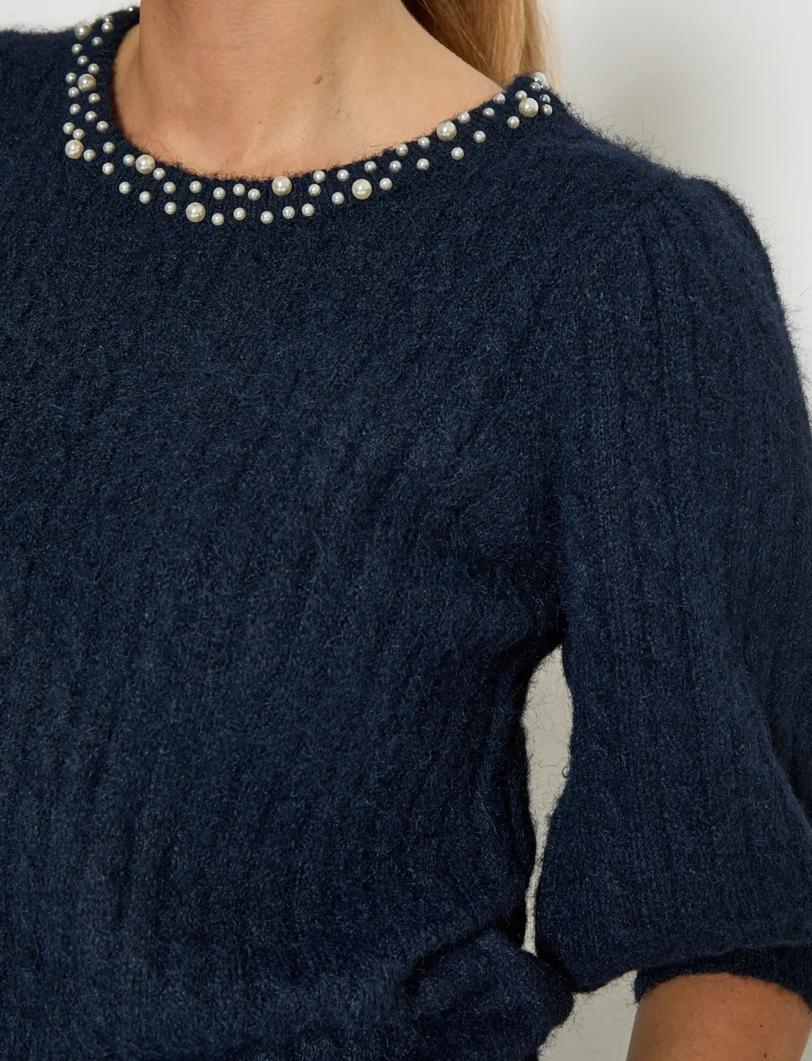 Peppercorn - PCKira Knit Blouse - pullover - black iris - 5