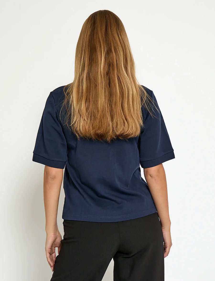 Peppercorn - PCFiola GOTS Polo T-Shirt - poloshirts - black iris - 2