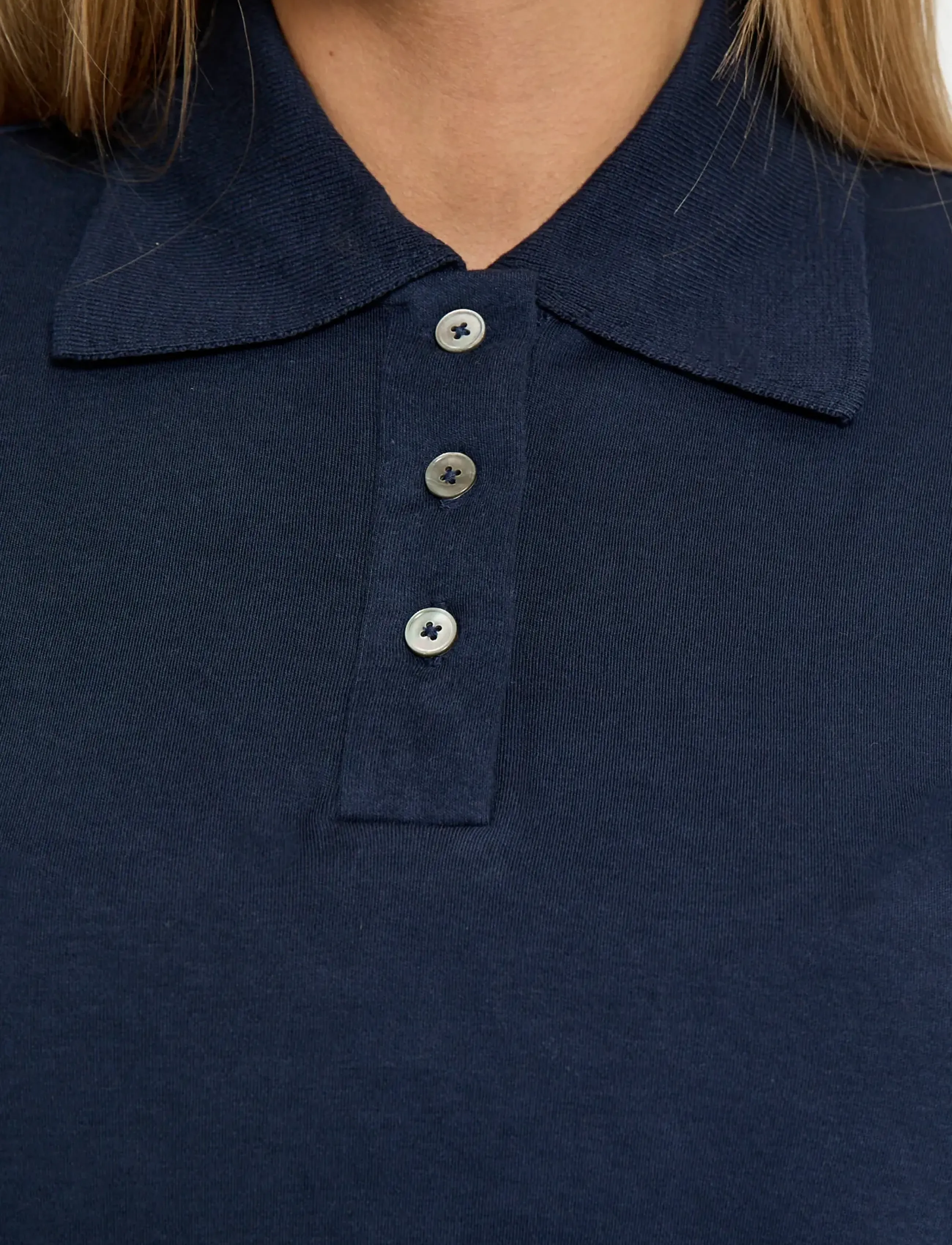 Peppercorn - PCFiola GOTS Polo T-Shirt - poloshirts - black iris - 4