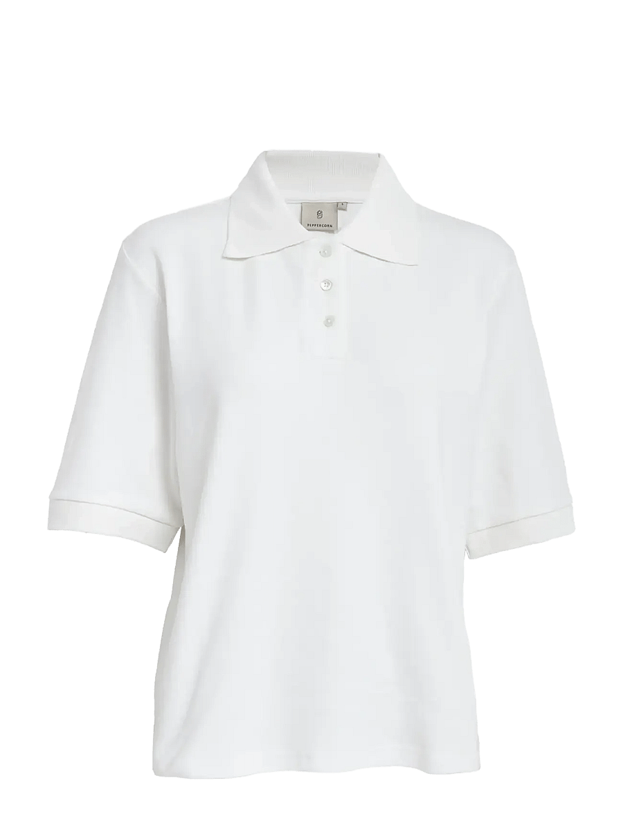 Peppercorn - PCFiola GOTS Polo T-Shirt - poloshirts - cloud dancer - 1