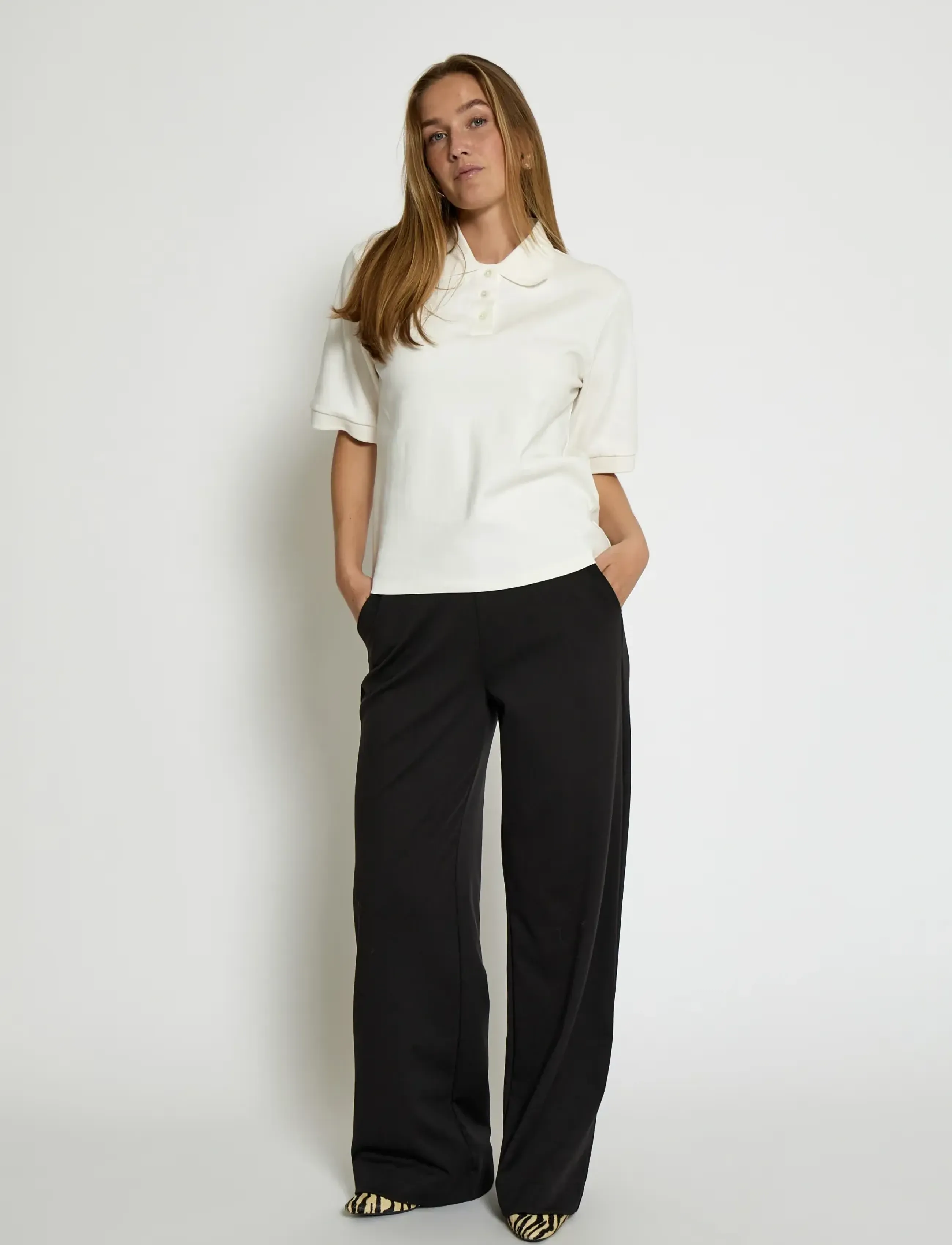 Peppercorn - PCFiola GOTS Polo T-Shirt - poloshirts - cloud dancer - 3