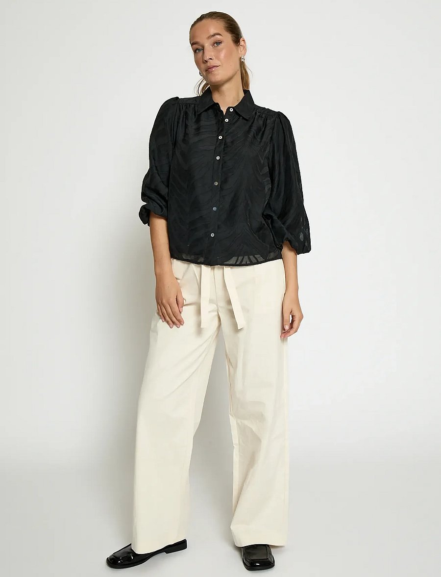 Peppercorn - PCKyra Shirt - langärmlige hemden - sort - 3