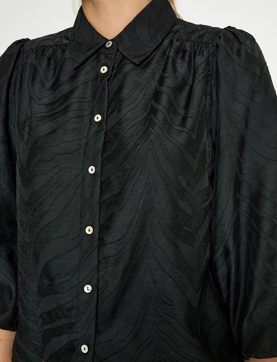 Peppercorn - PCKyra Shirt - langärmlige hemden - sort - 4