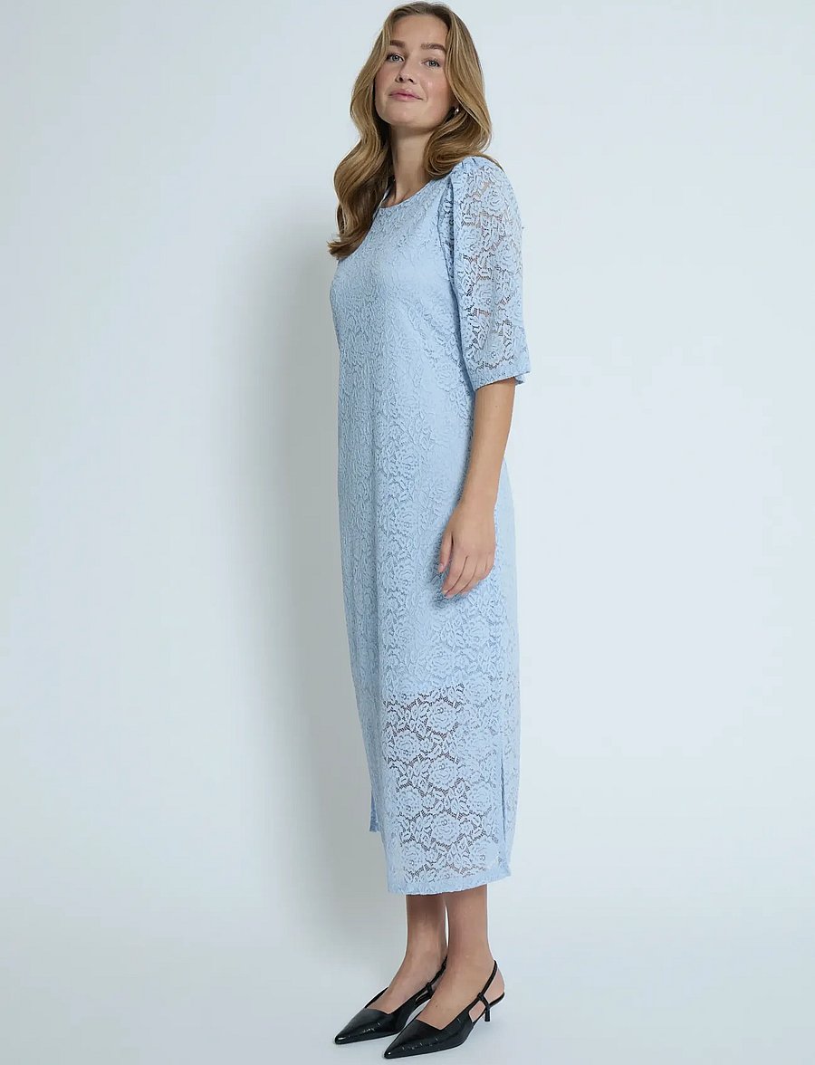 Peppercorn - PCKaroline Lace Dress - faded denim - 0