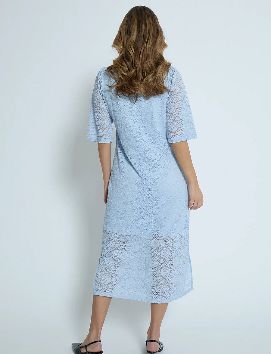Peppercorn - PCKaroline Lace Dress - faded denim - 2