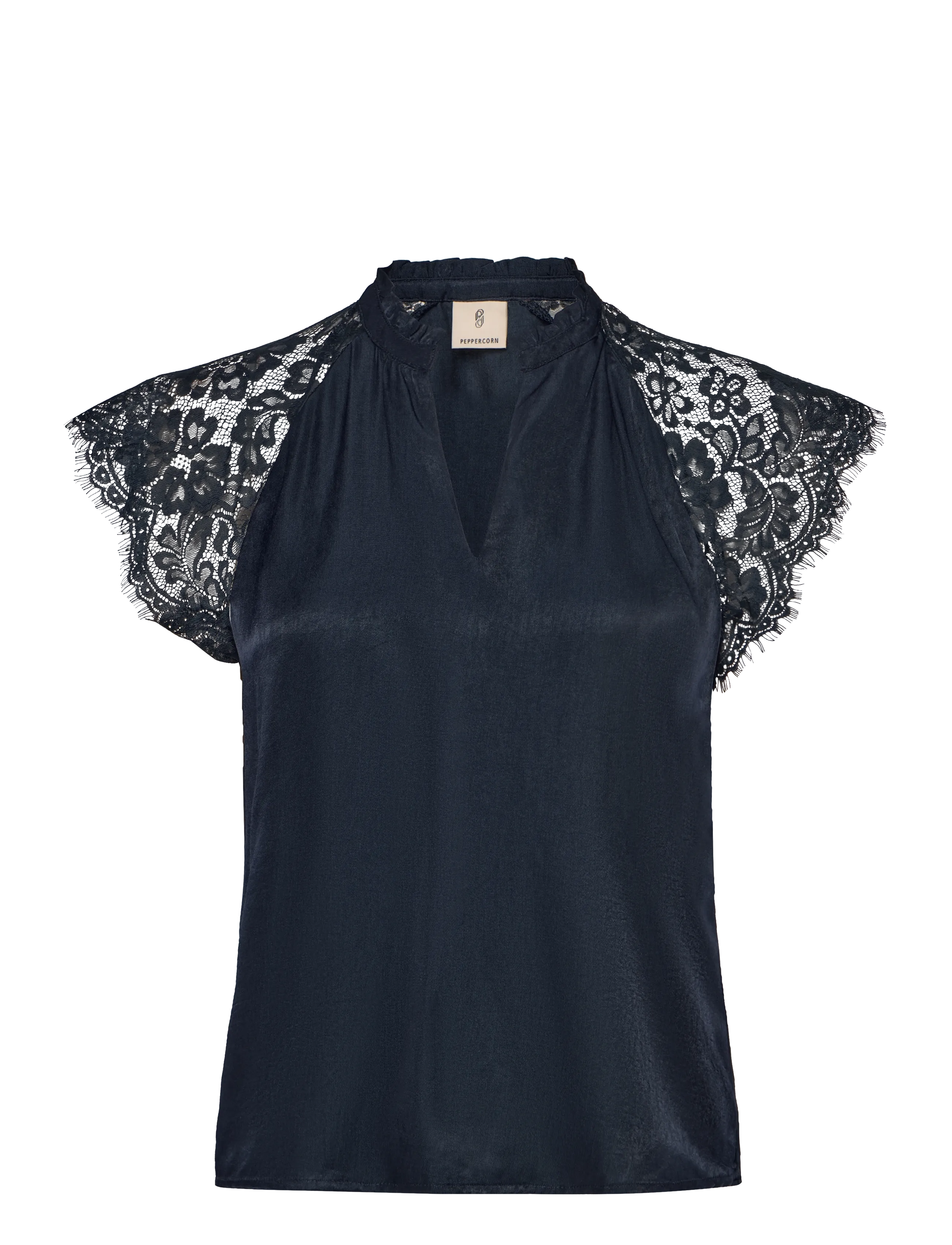 Peppercorn PCKia Top - Kurzämlige Blusen - NAVY / navy