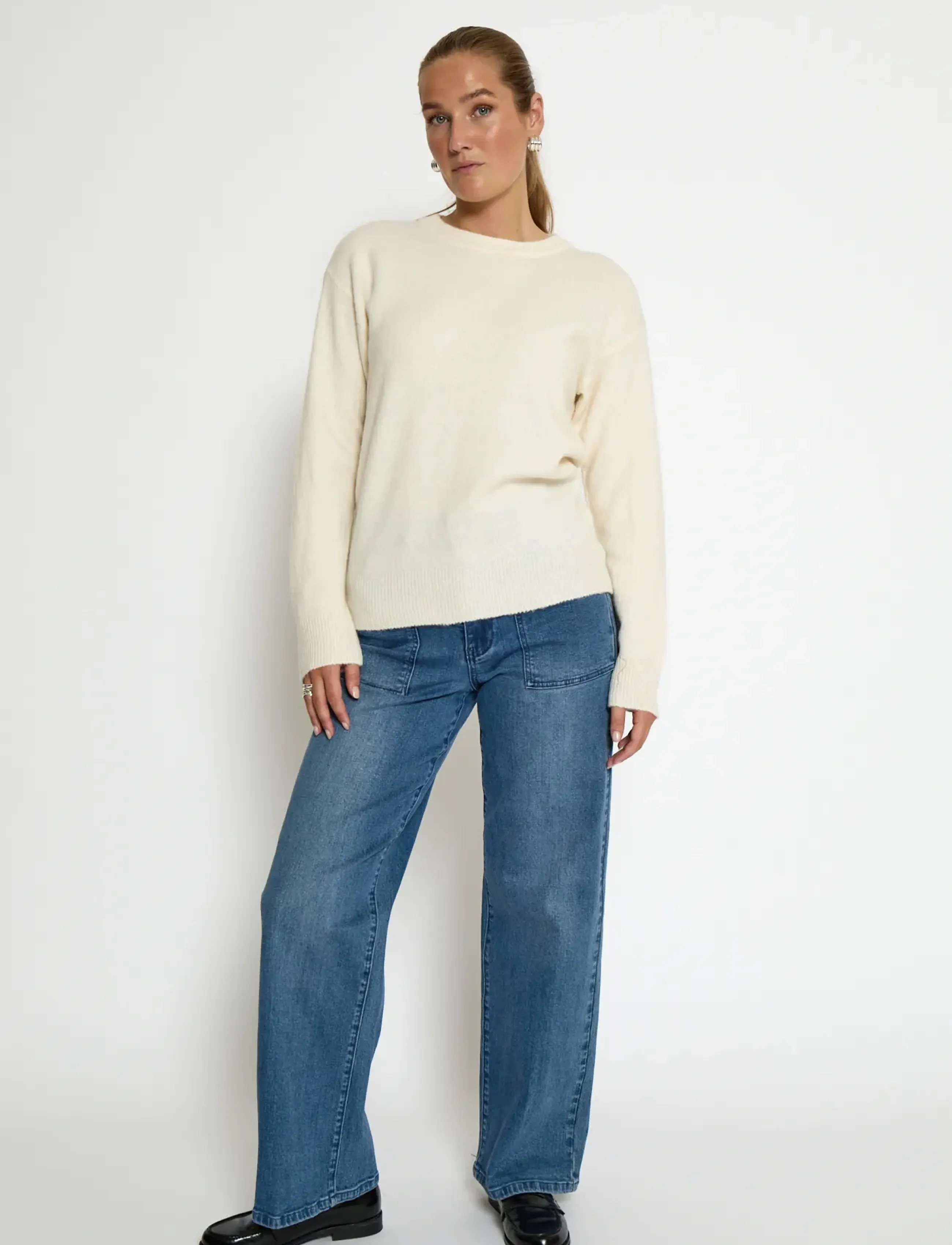 Peppercorn - PCKate GRS RWS Pullover - antique white - 3