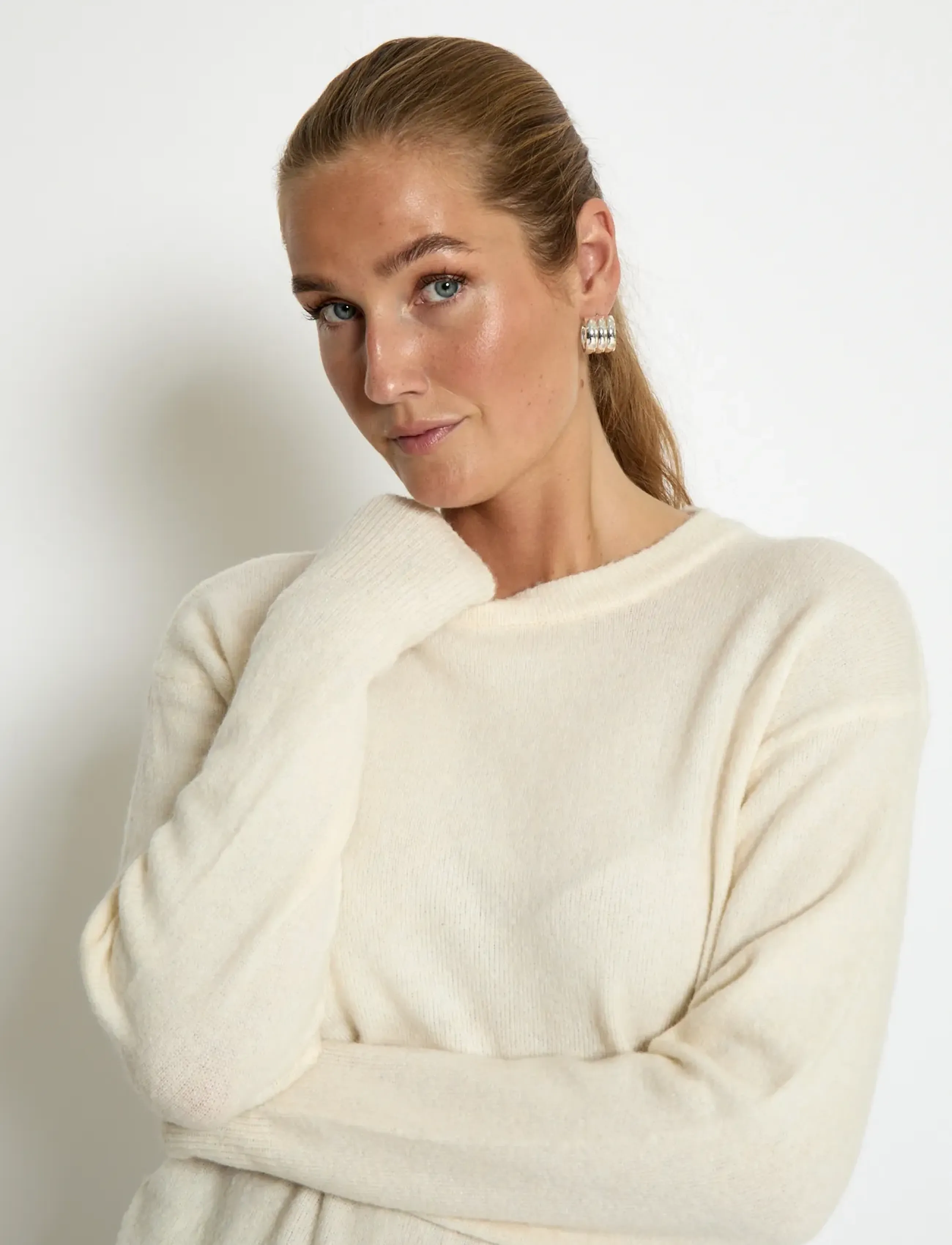 Peppercorn - PCKate GRS RWS Pullover - antique white - 4