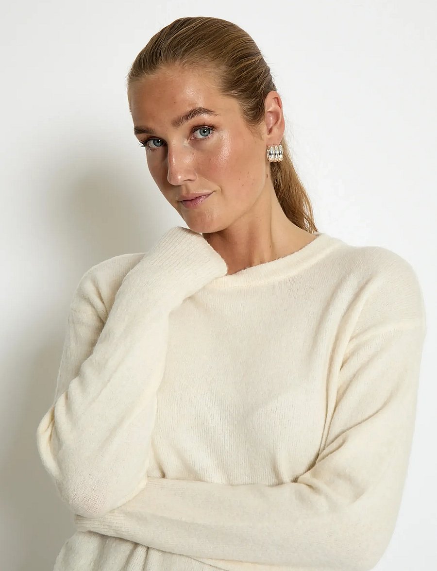 Peppercorn - PCKate GRS RWS Pullover - antique white - 4
