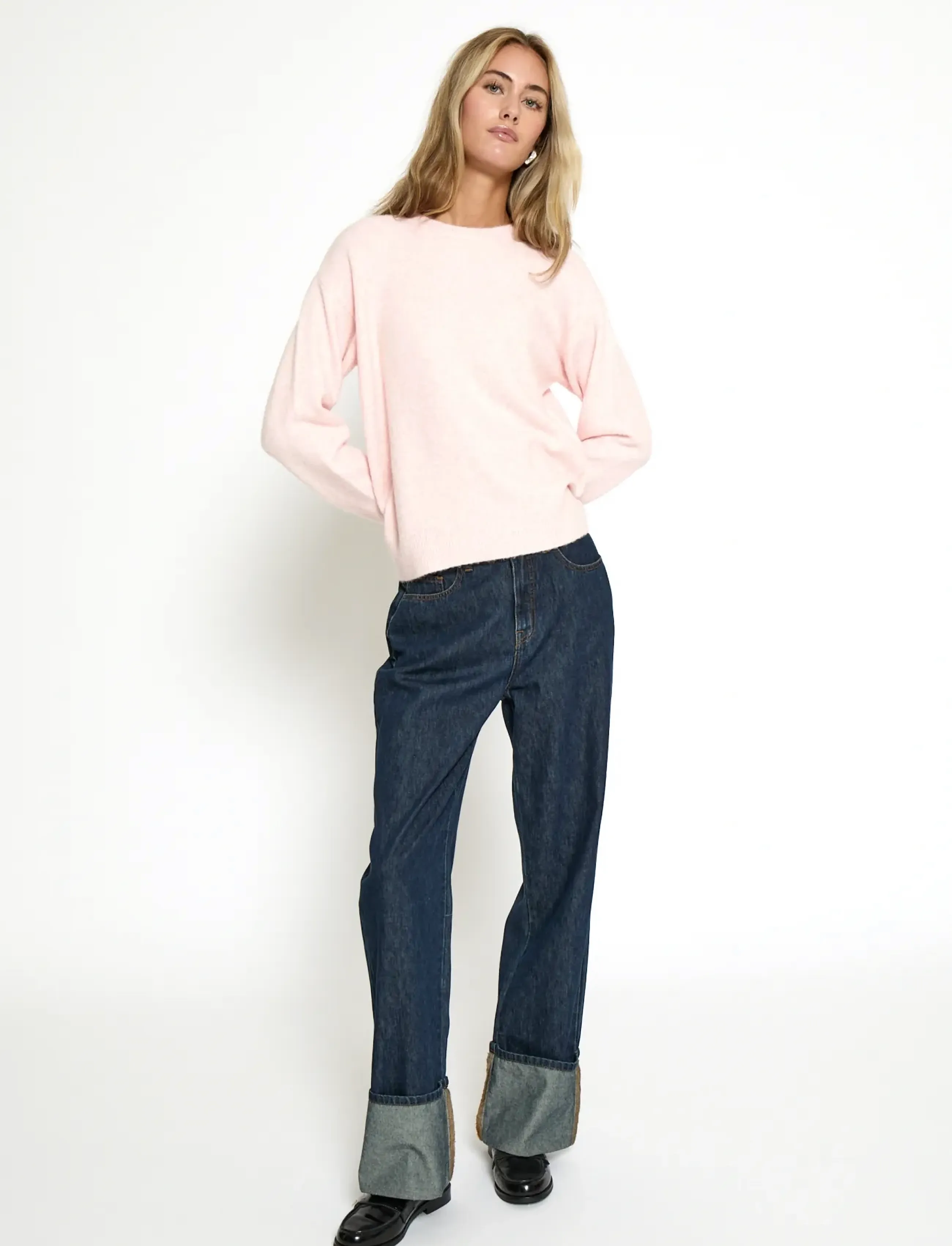 Peppercorn - PCKate GRS RWS Pullover - trøjer - pearl blush melange - 4
