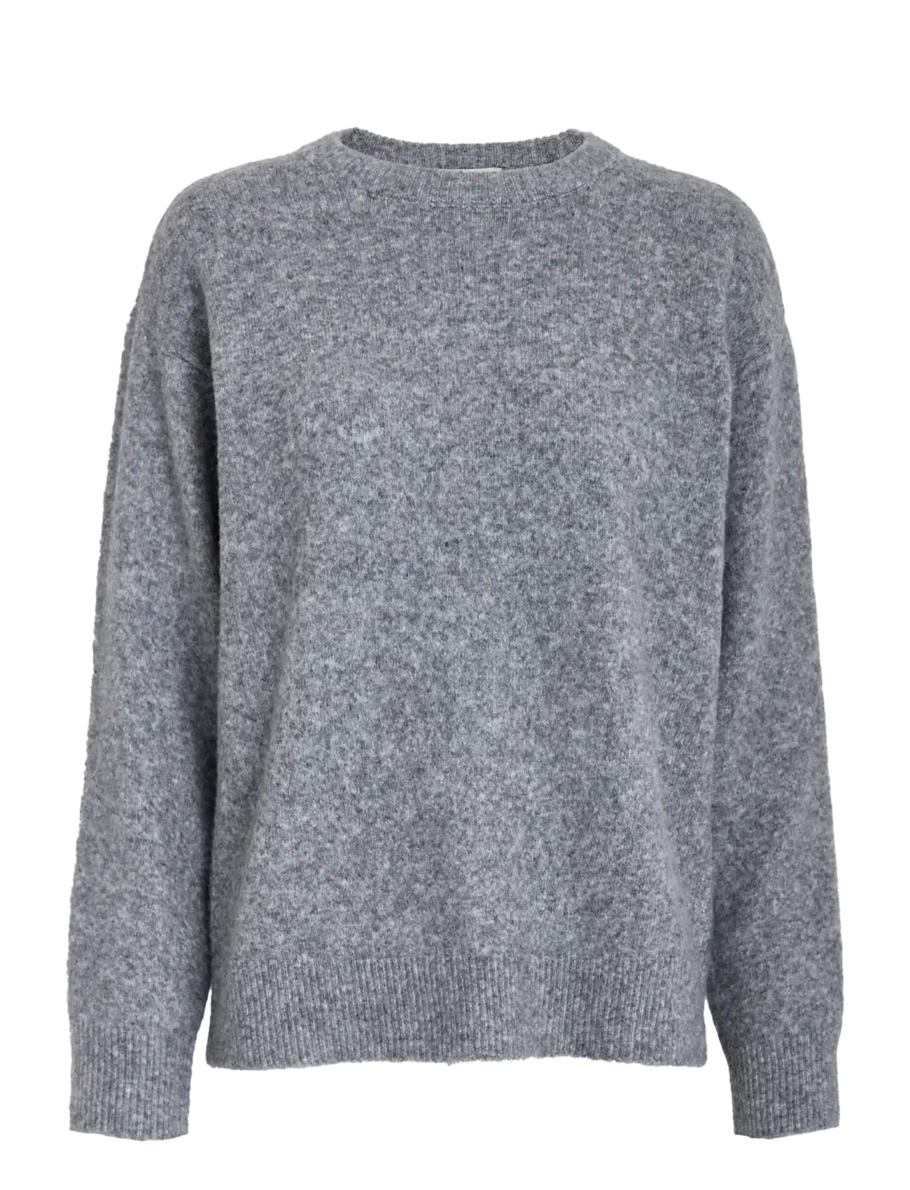 Peppercorn PCKate GRS RWS Pullover - Stickat - STEEL GREY MELANGE / grey
