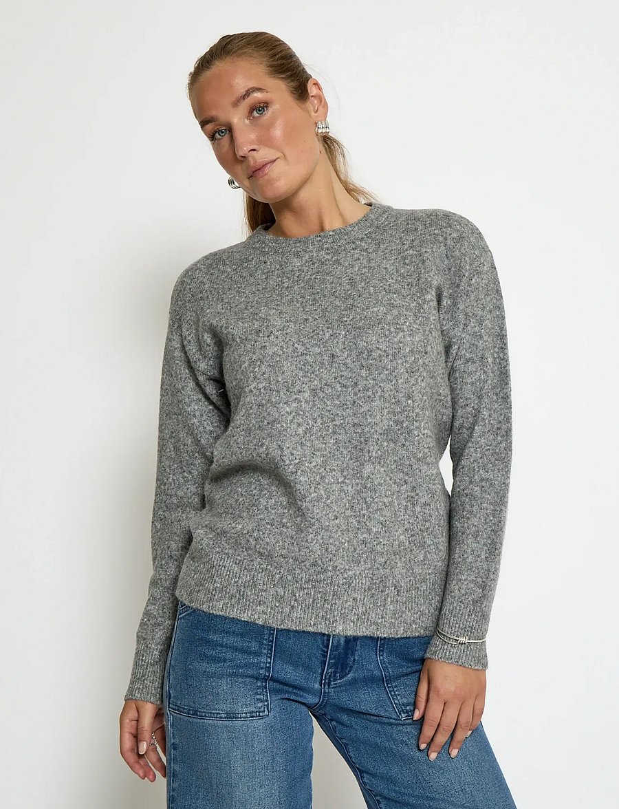 Peppercorn - PCKate GRS RWS Pullover - steel grey melange - 0
