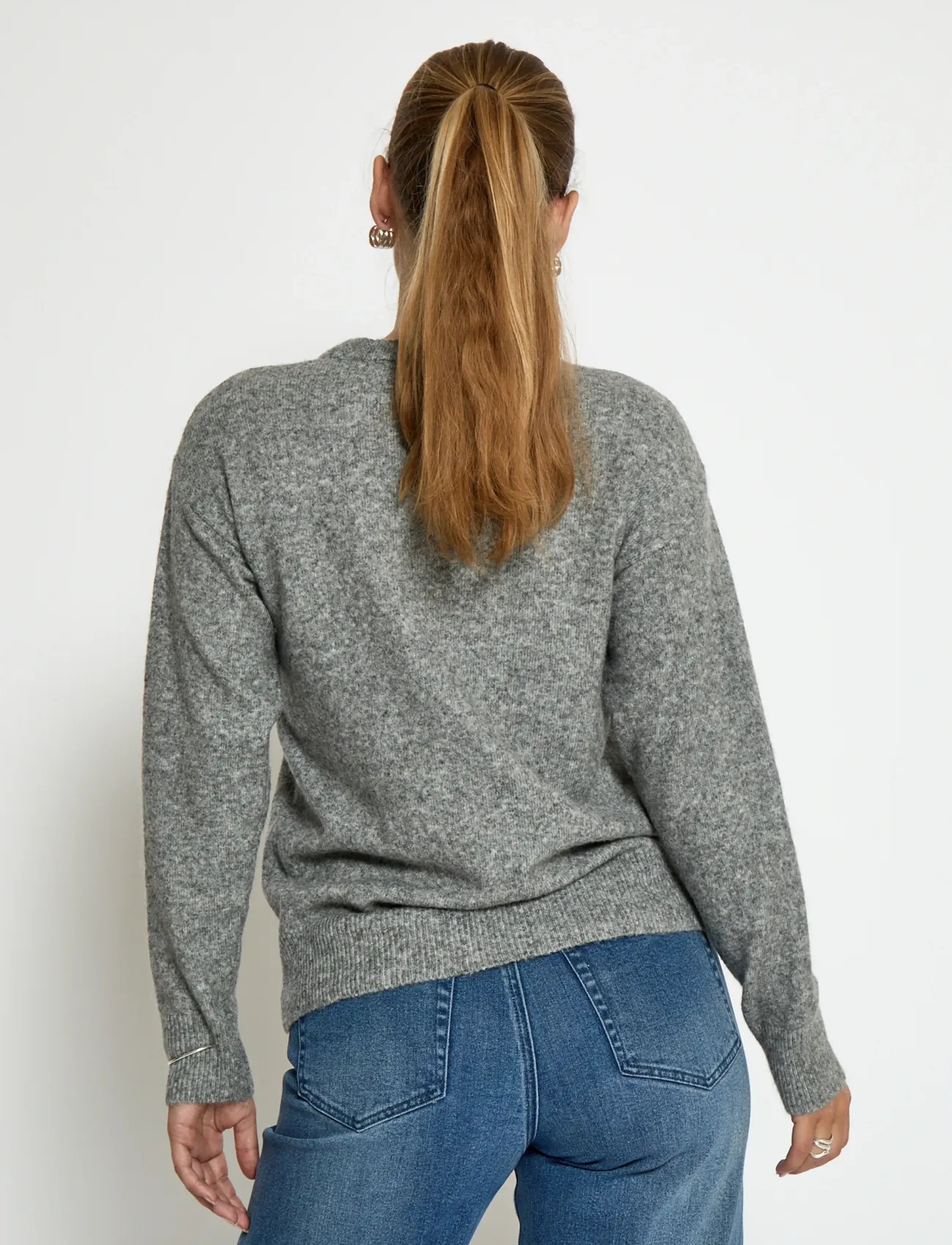 Peppercorn - PCKate GRS RWS Pullover - steel grey melange - 2