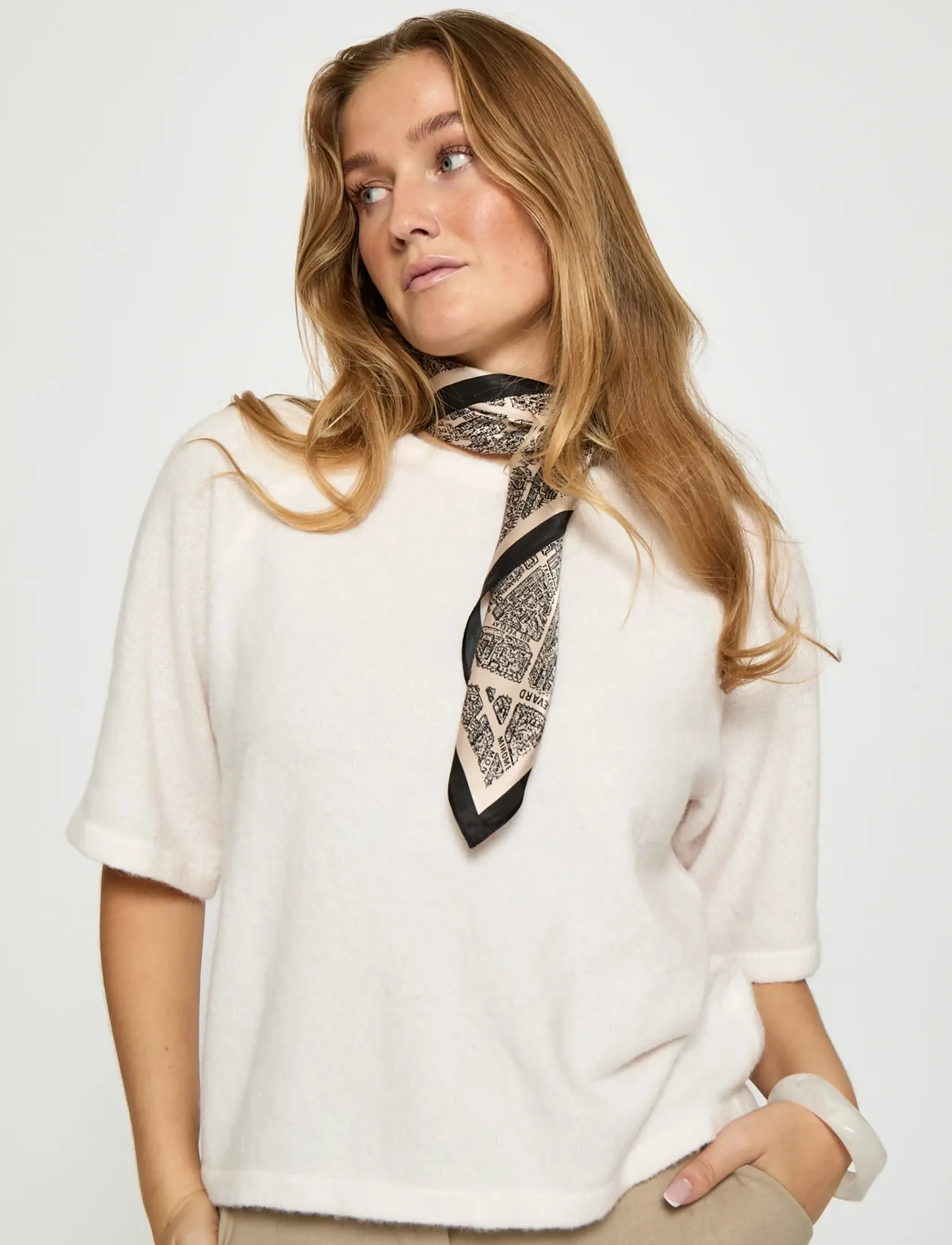 Peppercorn - PCKate GRS RWS Knit Blouse - tröjor - shrinking violet melange - 5